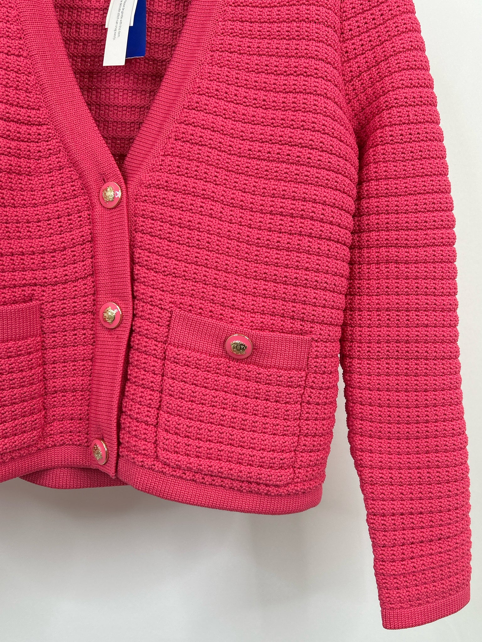 TALBOTS Size LP Pink Women Cardigan
