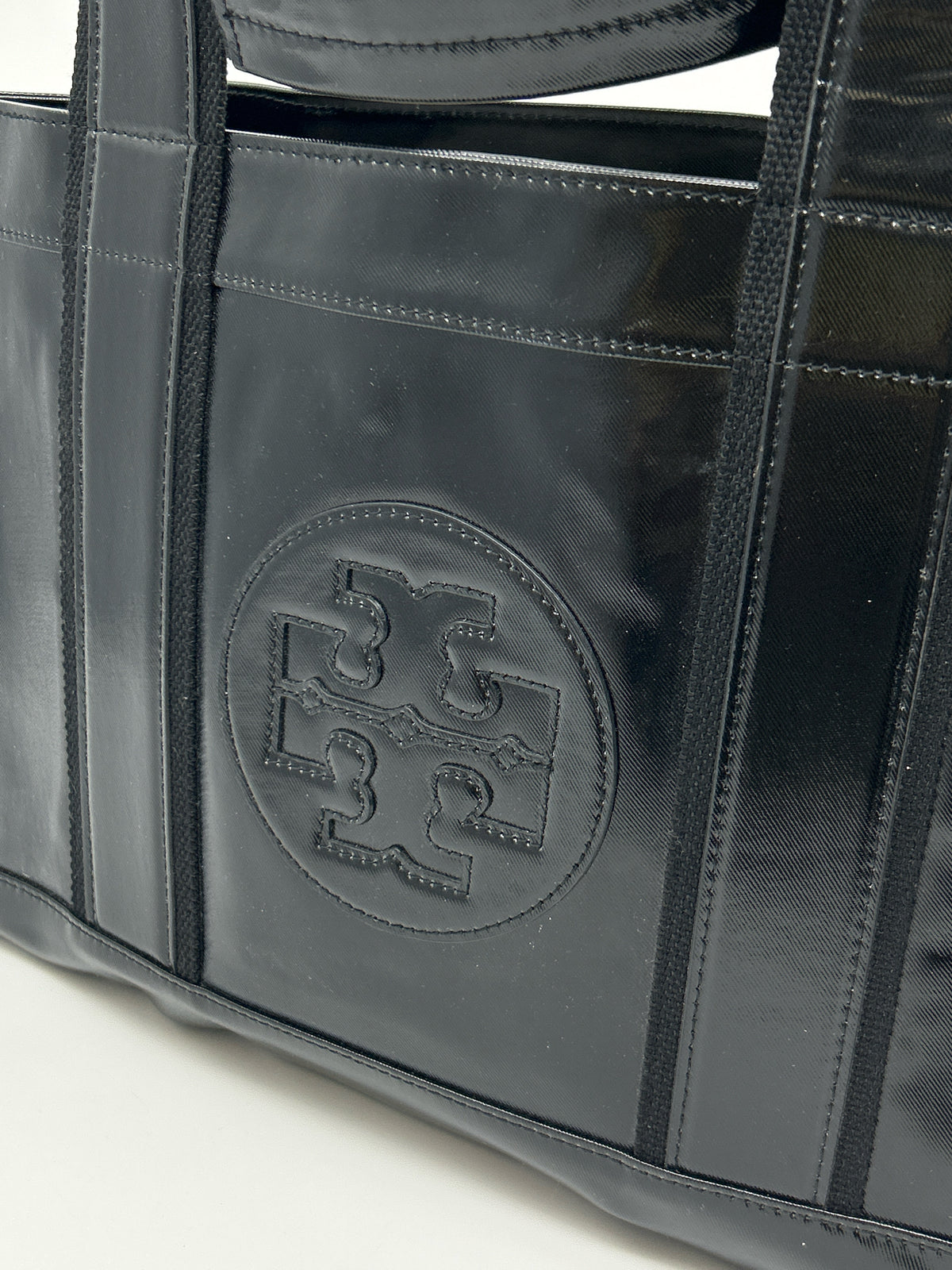 TORY BURCH Black Patent Women Tote