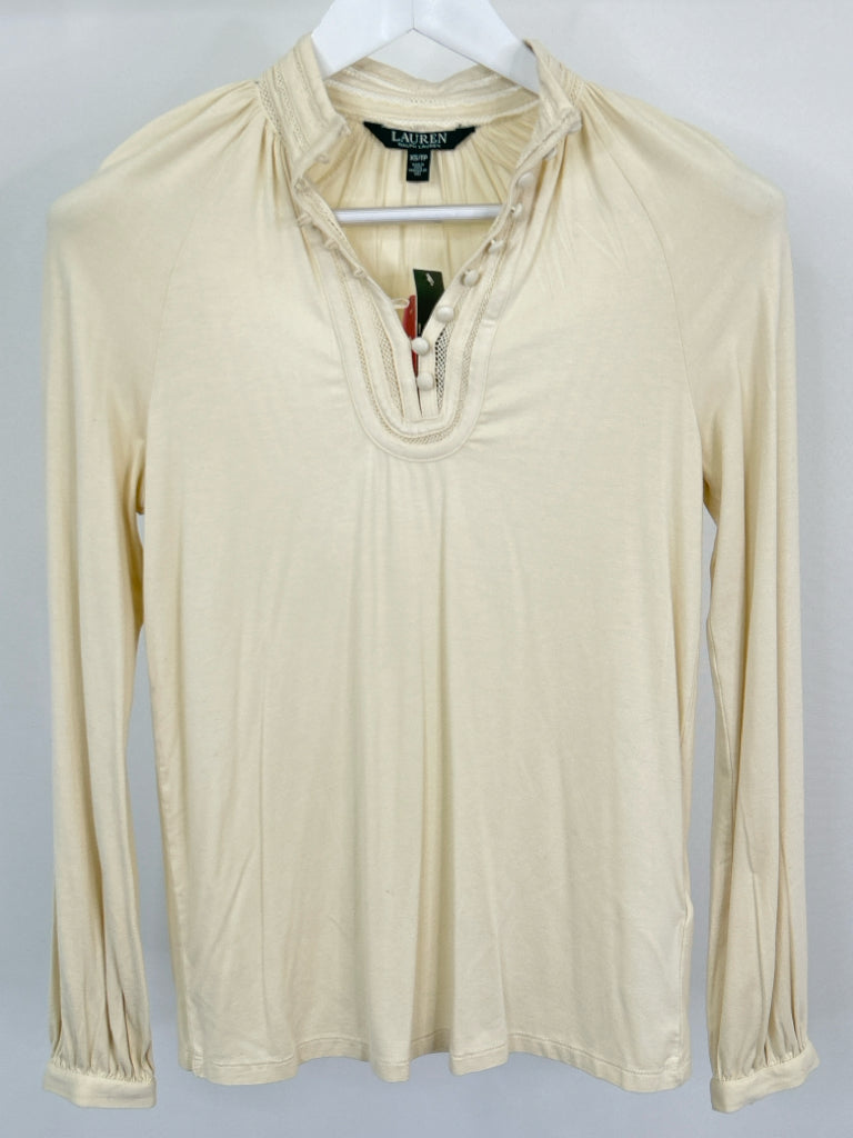 Lauren Ralph Lauren Women Size XS Cream Top