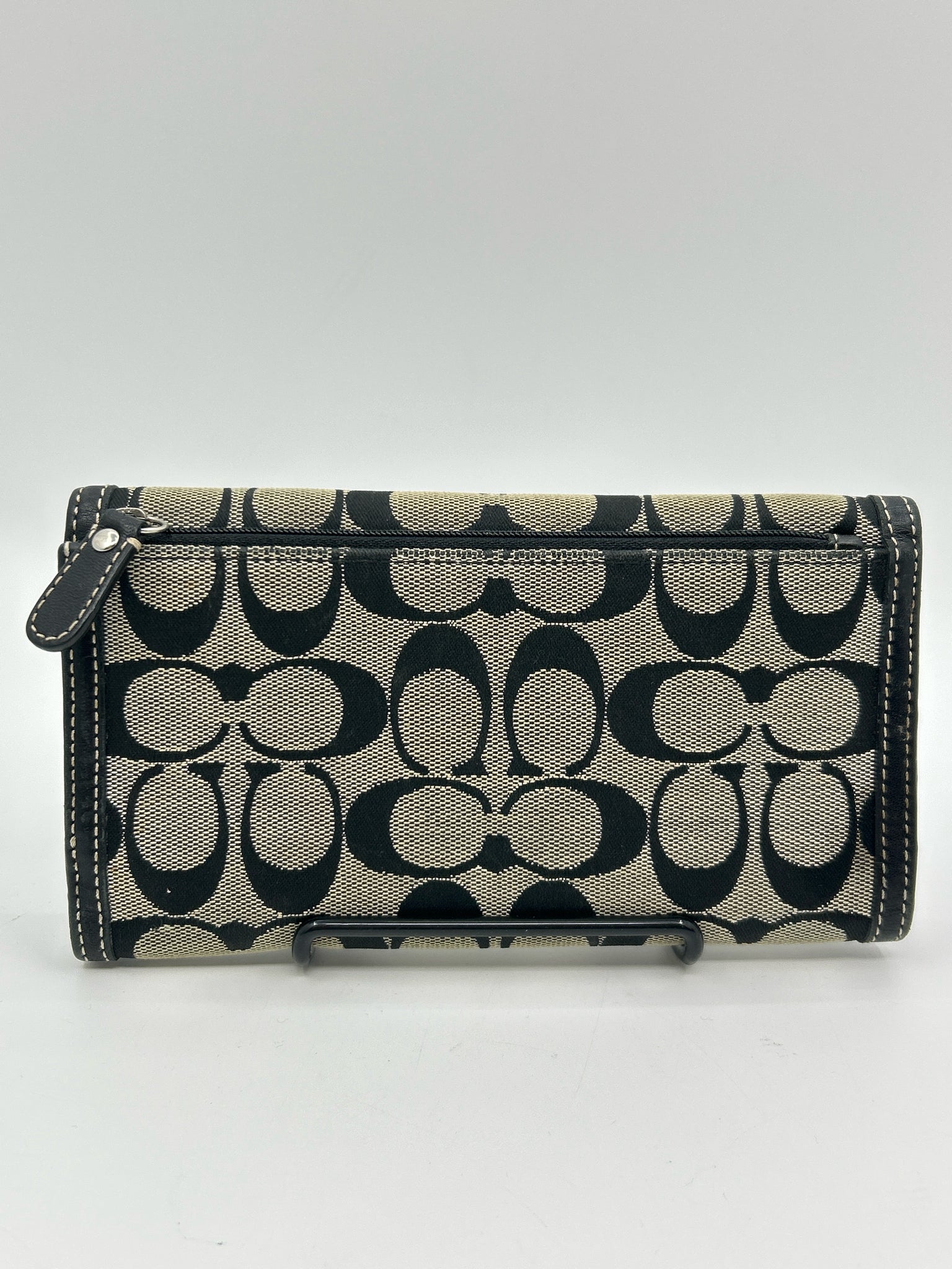 COACH Black Print Women Wallet