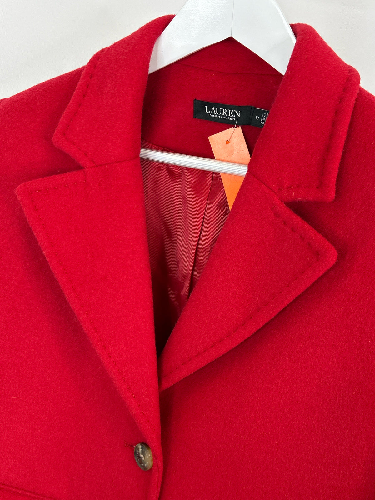 Lauren Ralph Lauren Size 12 Red Women Coat