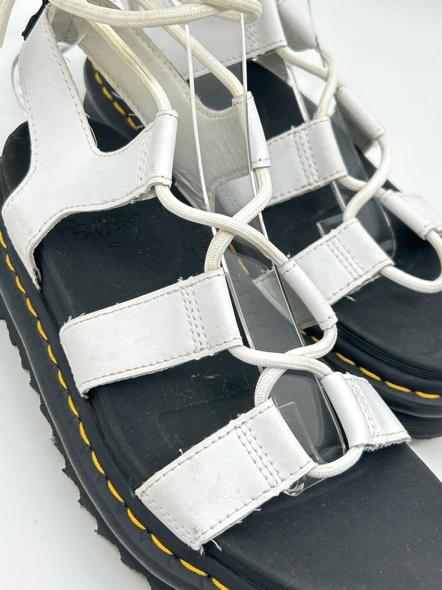 DR. MARTENS Size 7 White and black Women Sandal