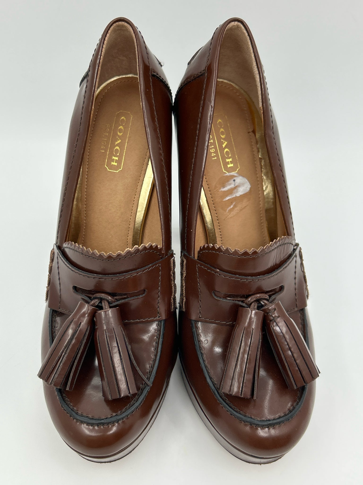 Coach Size 7 Brown Women Pumps