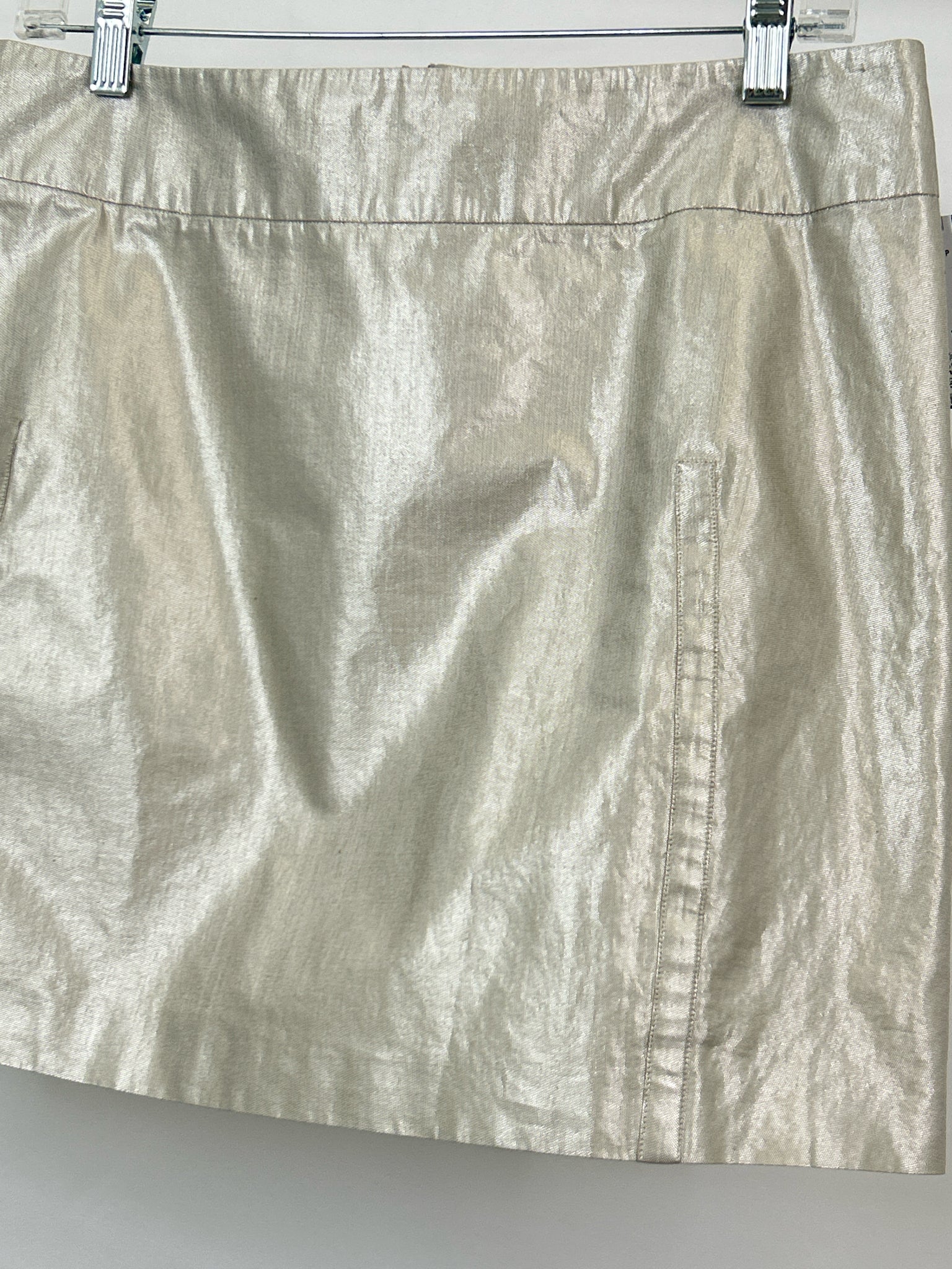 JIL SANDER Size 38/6 METALLIC Women Skirt
