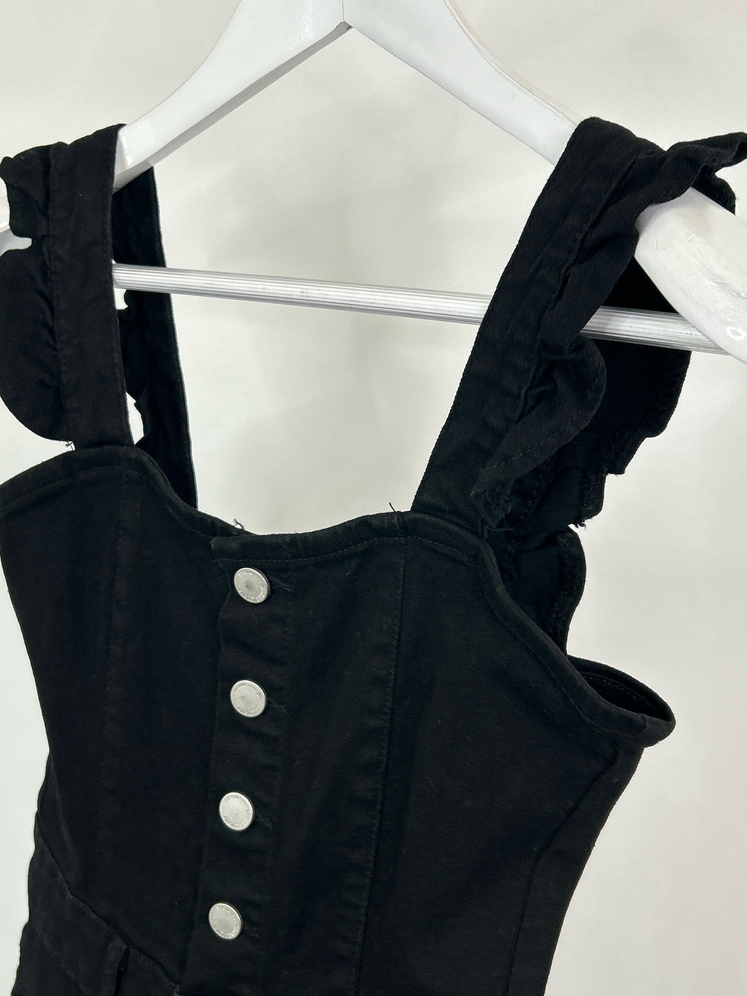 ALMOST FAMOUS Size S Black Women Overall