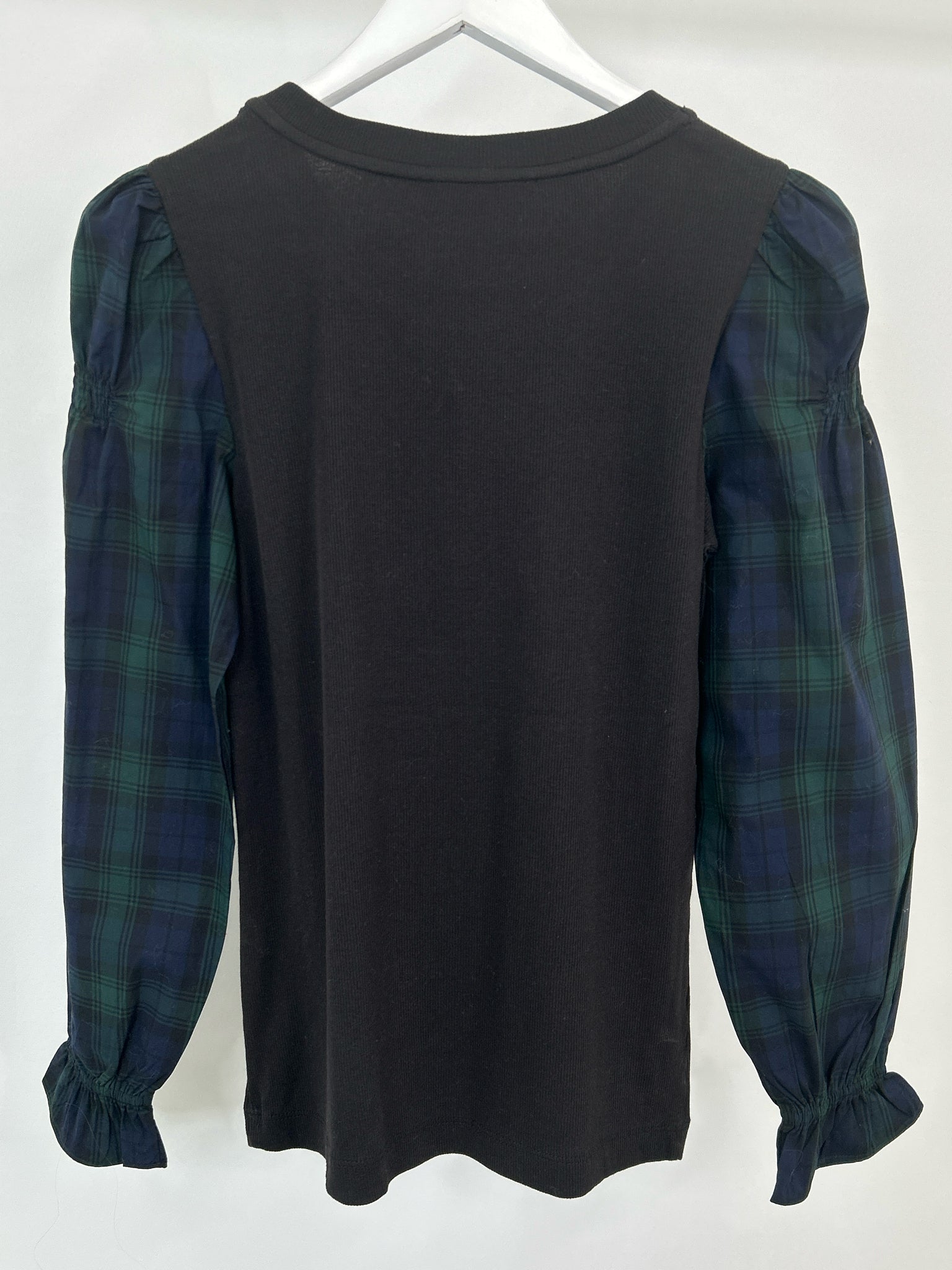 LOFT Size S Black Print Women Top NWT