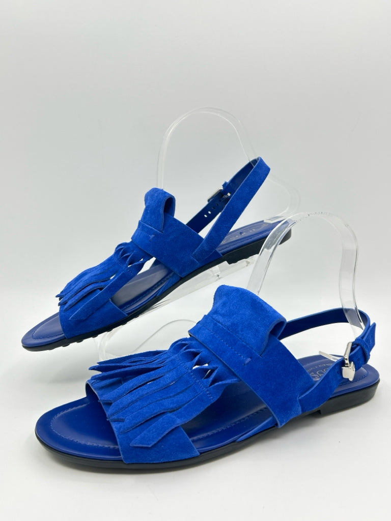 TOD'S Women Size 38.5 Blue Sandal