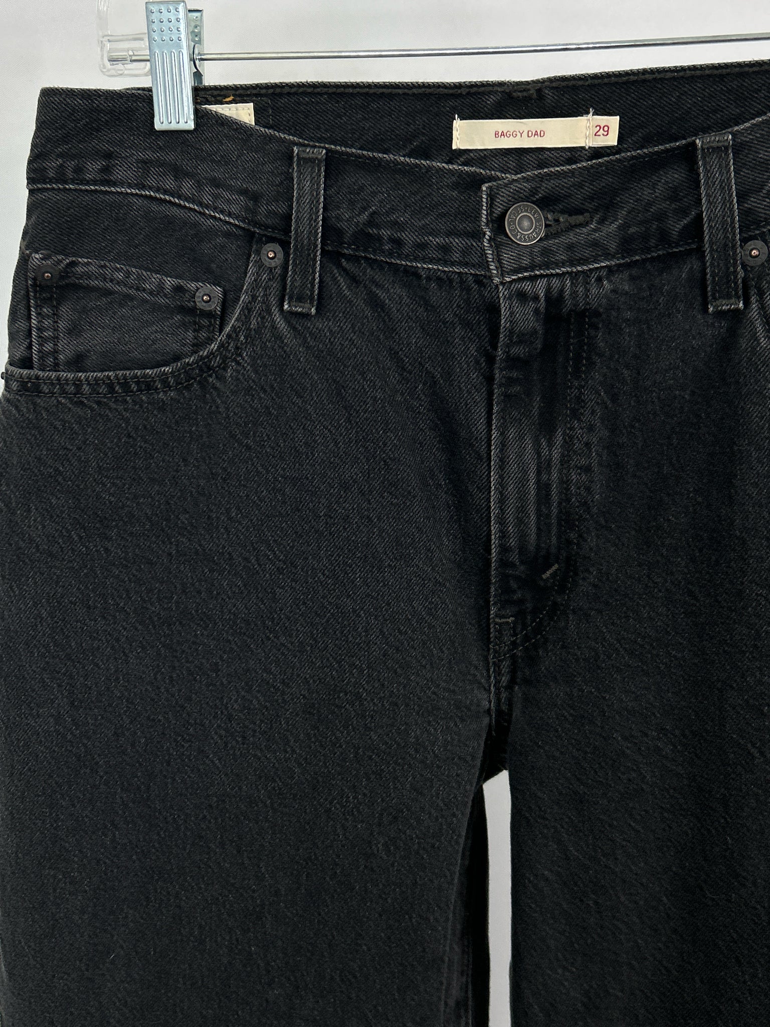 LEVIS Size 29/8 BLACK DENIM Women jeans