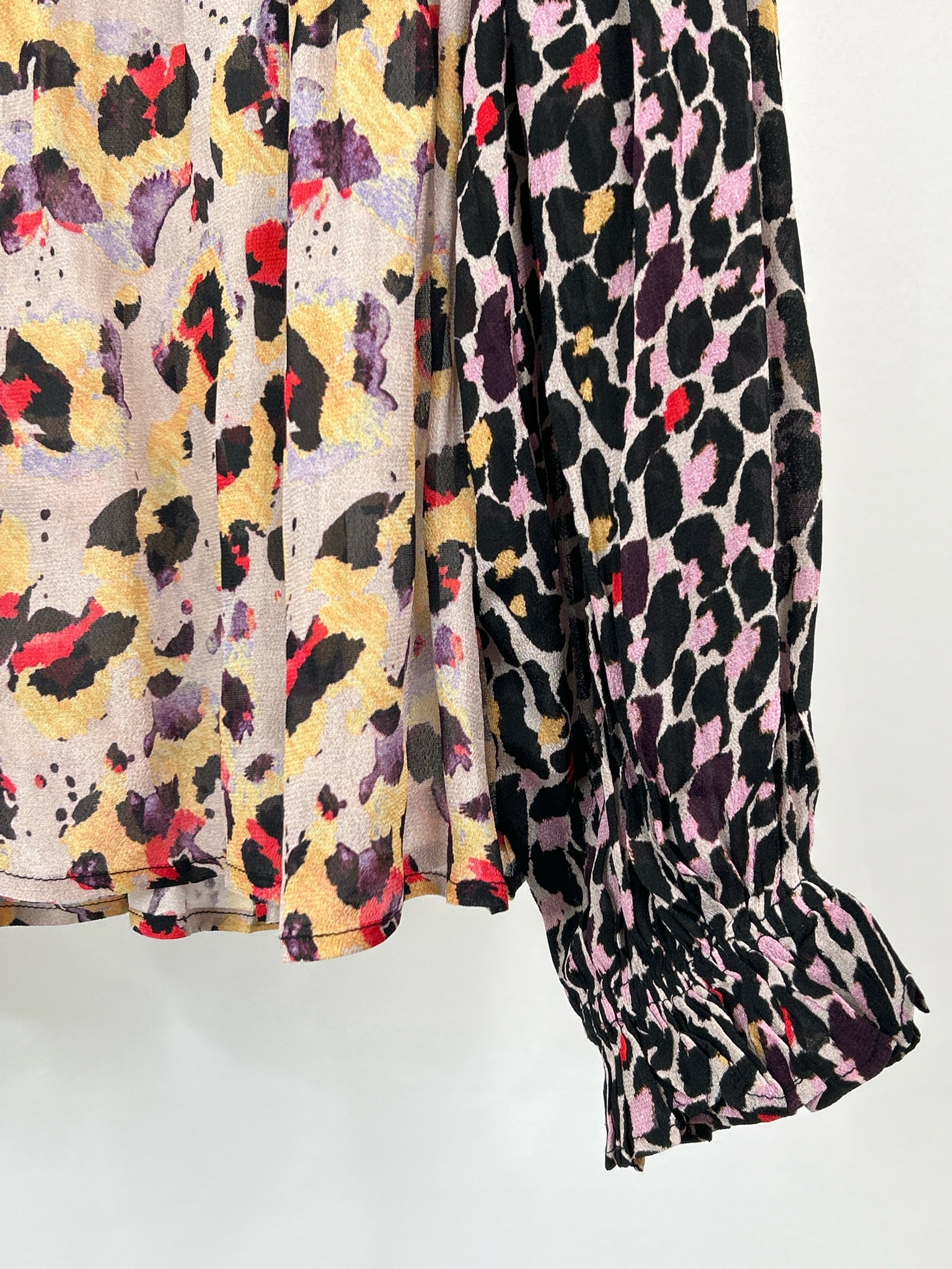 BL^NK LONDON Size XS Black and Lilac Women Top