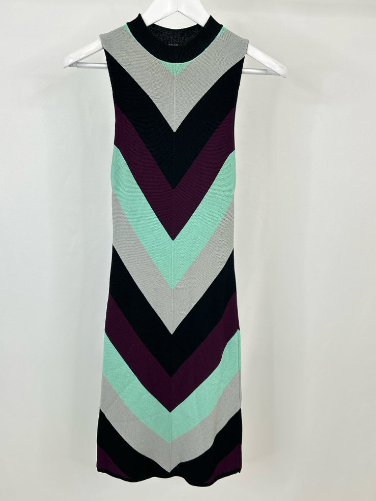 FREE PEOPLE Size XS BLACK AND GREEN Women's Dress