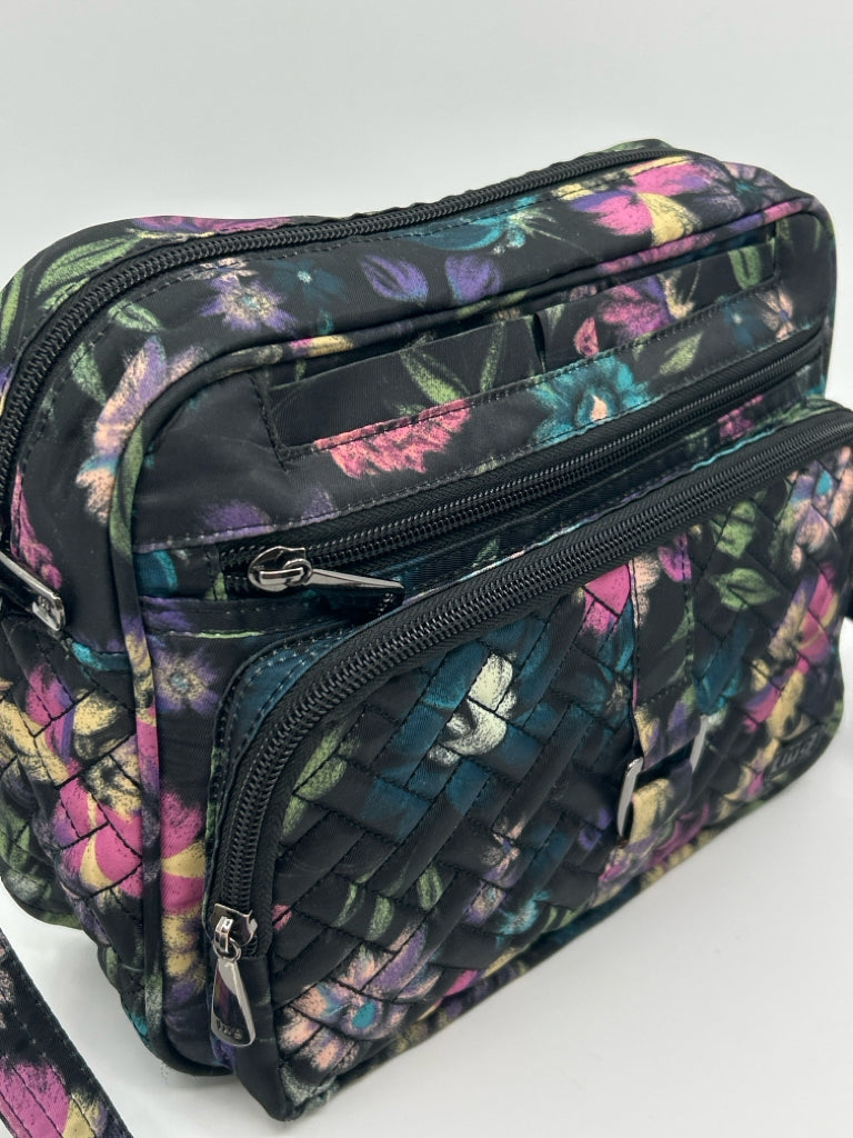 LUG Black Print Purse