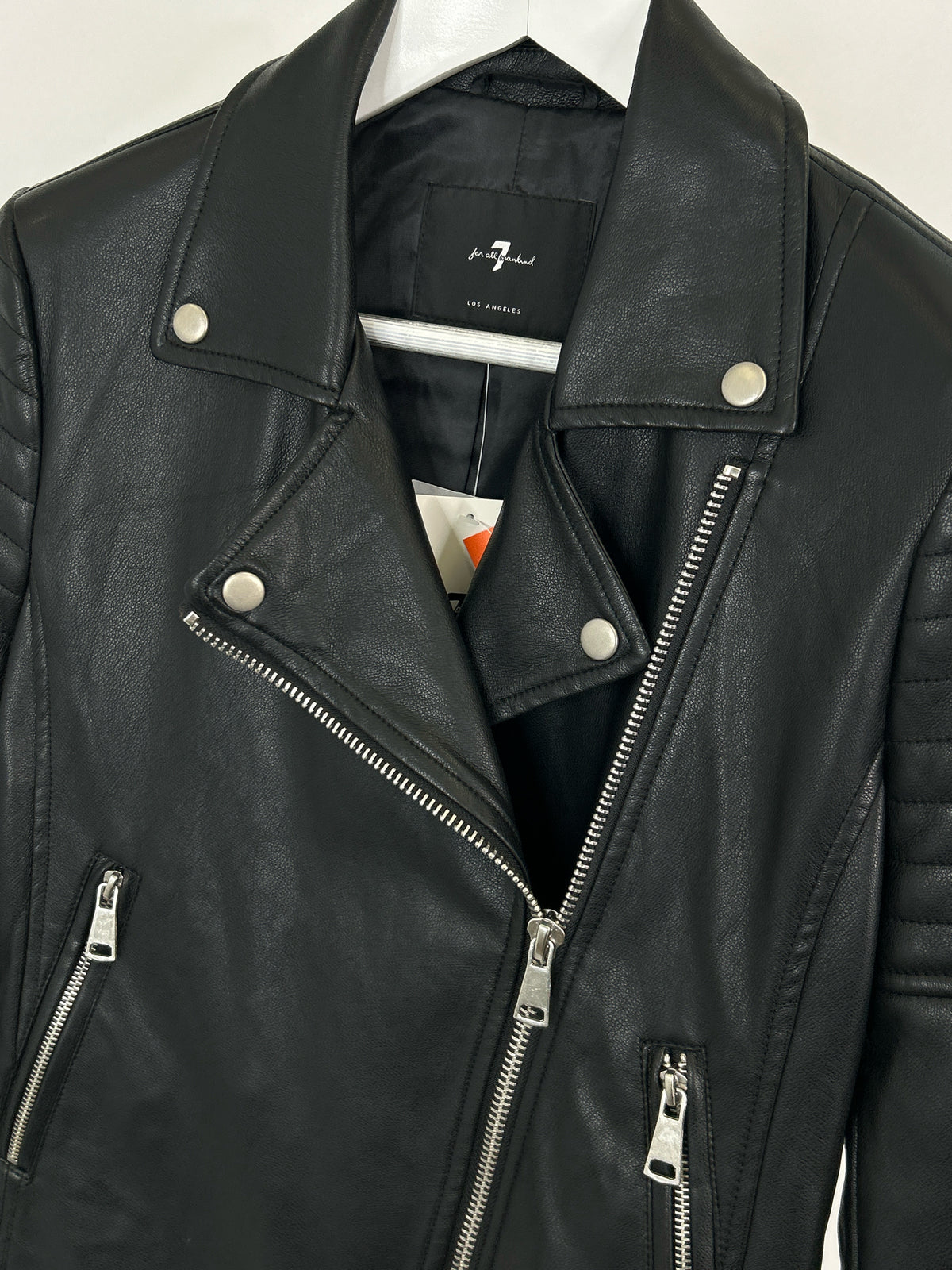 7 FOR ALL MANKIND NWT Size S Black Women Jacket
