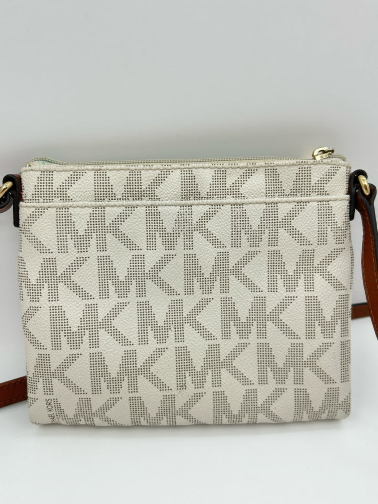 MICHAEL KORS White and tan Women's Purse