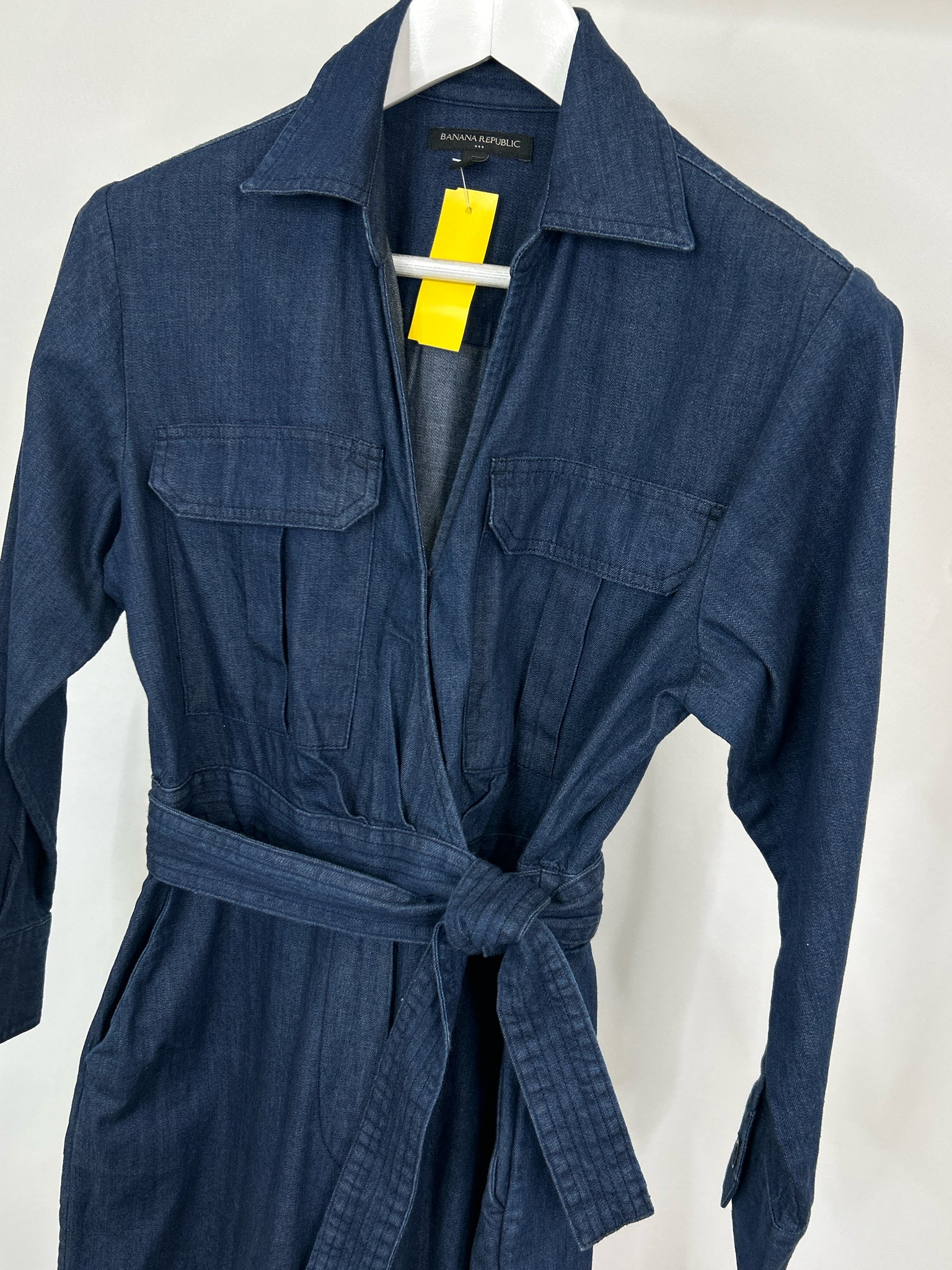 BANANA REPUBLIC Factory Size 8P BLUE DENIM Women Jumpsuit