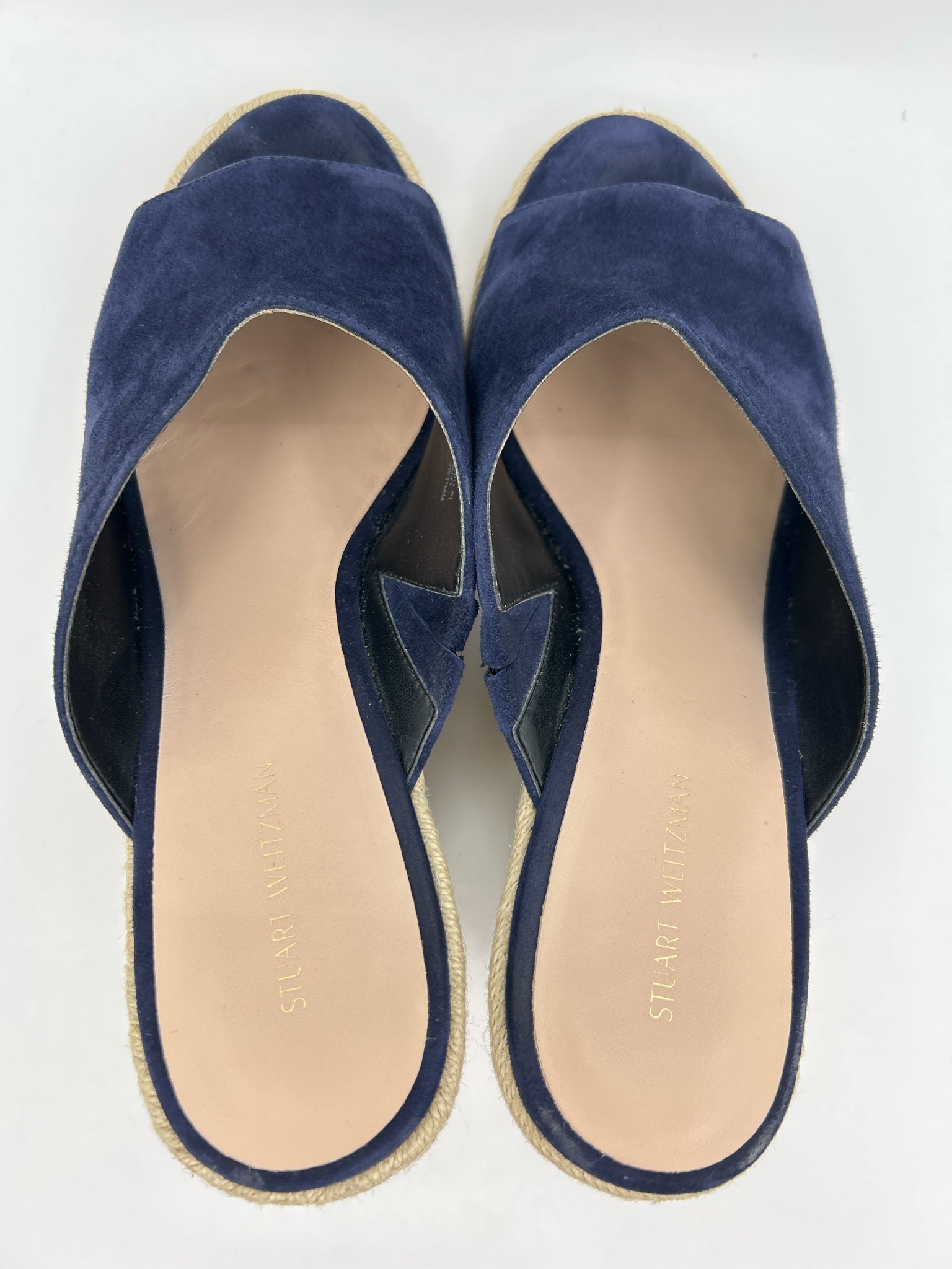 STUART WEITZMAN Size 9.5B Navy Women Sandal