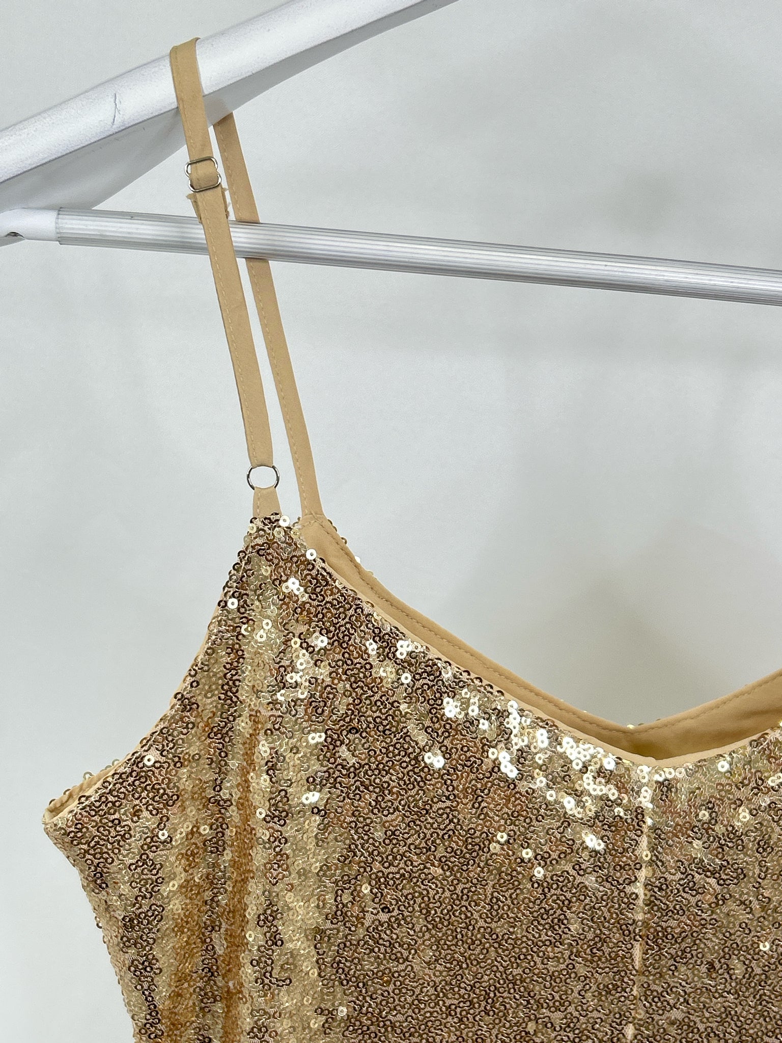 Le Soir Size S Gold Women Dress