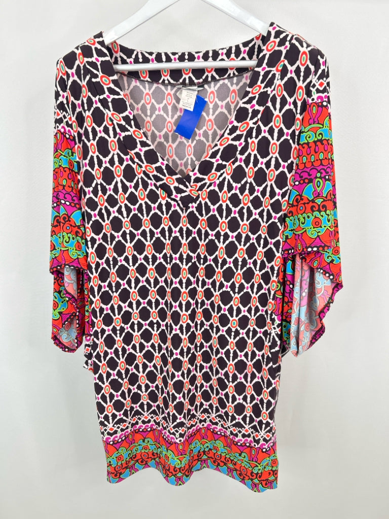 TRINA TURK Size L Multi-Color Women's Cover-Up