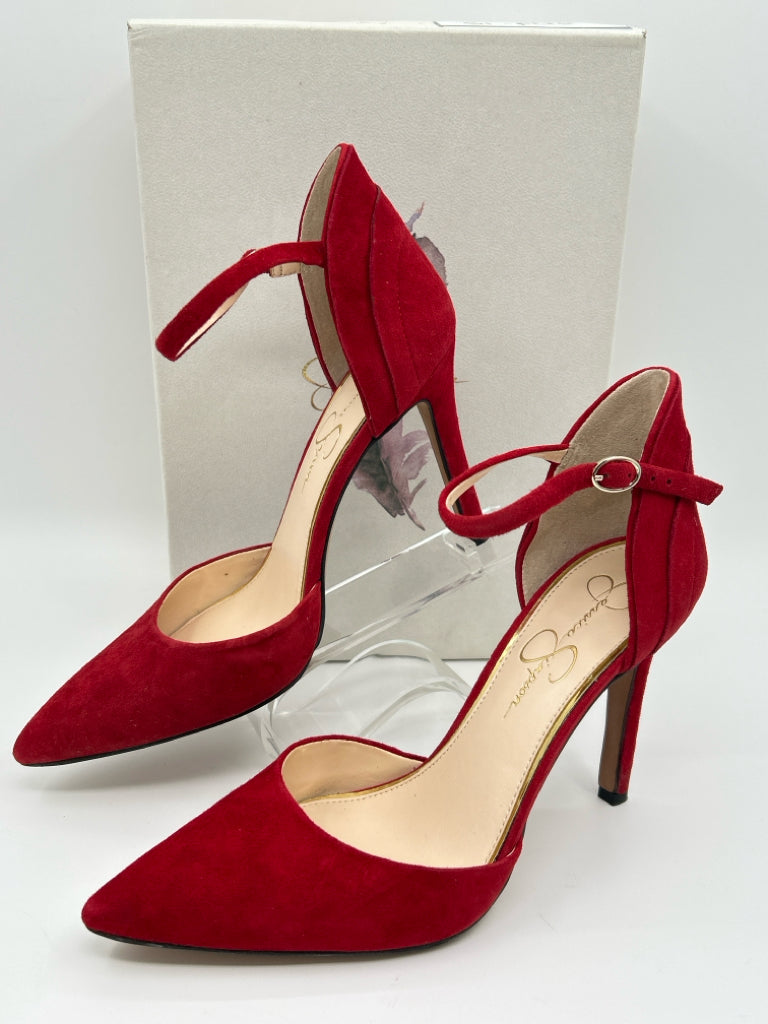 JESSICA SIMPSON Women Size 9M Red Pumps