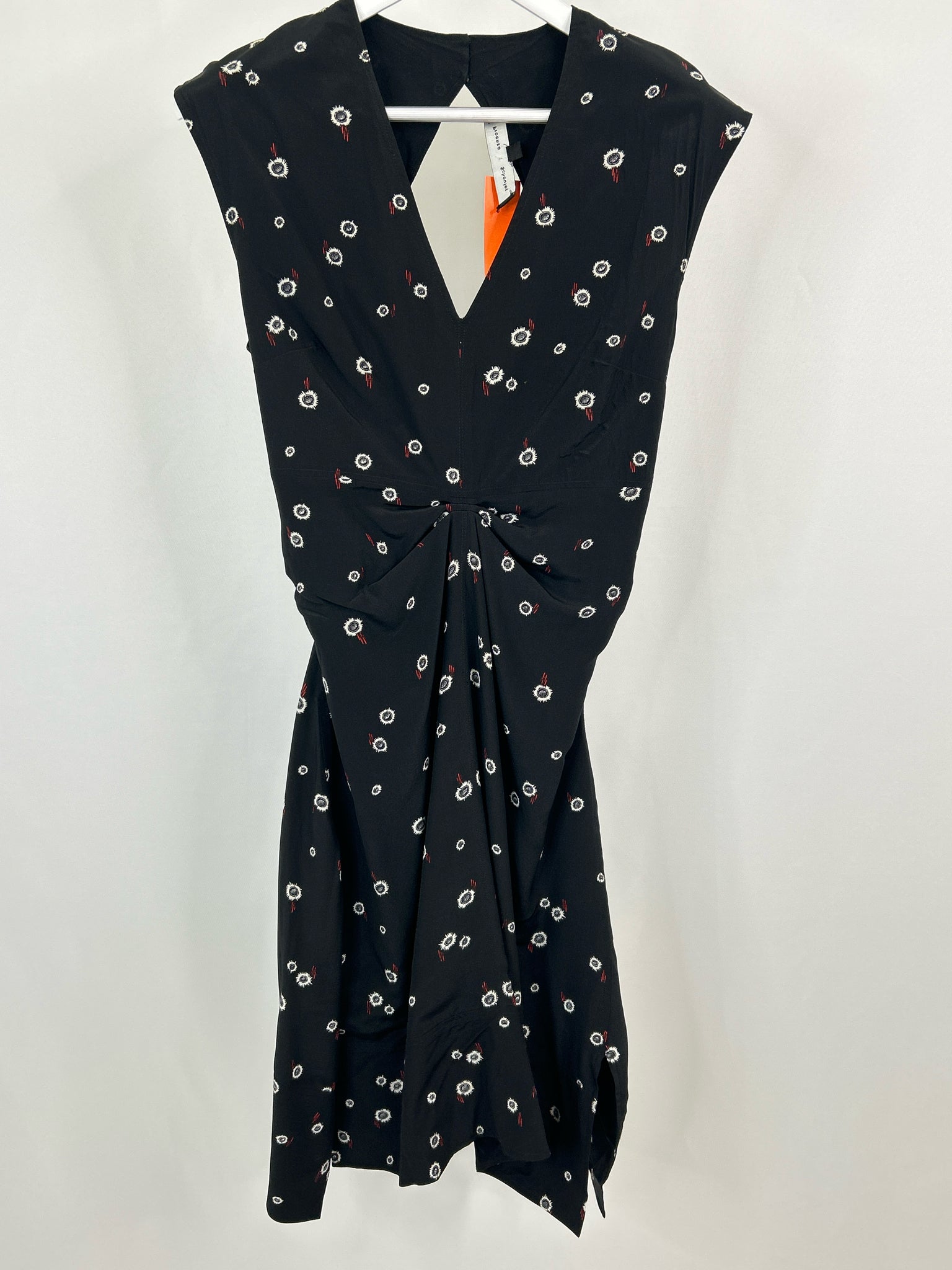 PROENZA SCHOULER Size 2 Black Print Women Dress