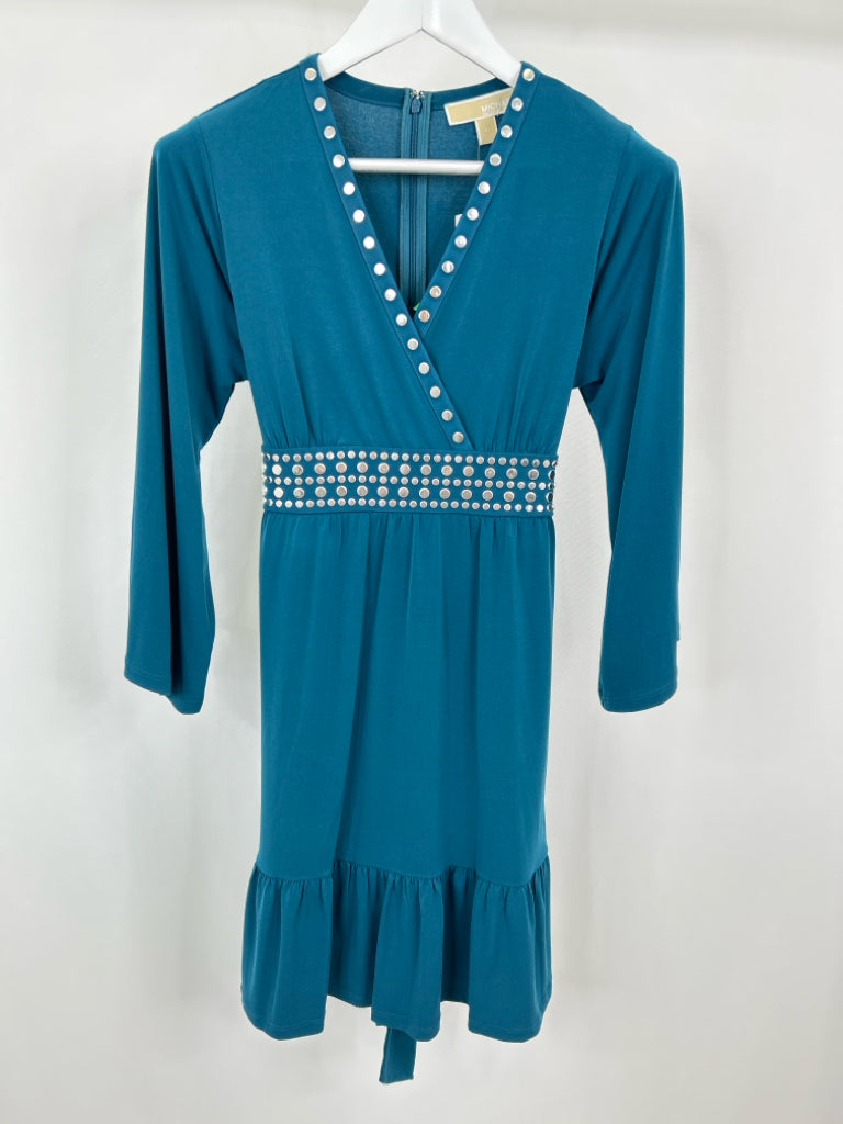 MICHAEL MICHAEL KORS Women Size M Teal Dress NWT