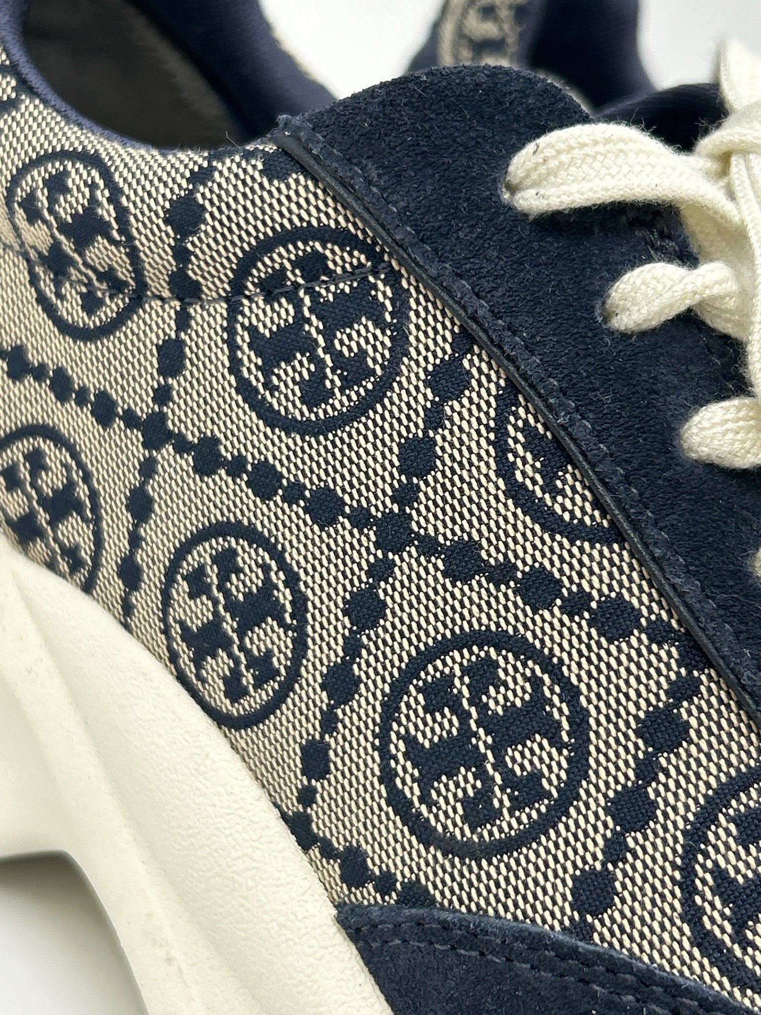 TORY BURCH Size 9.5 Navy Women Sneakers