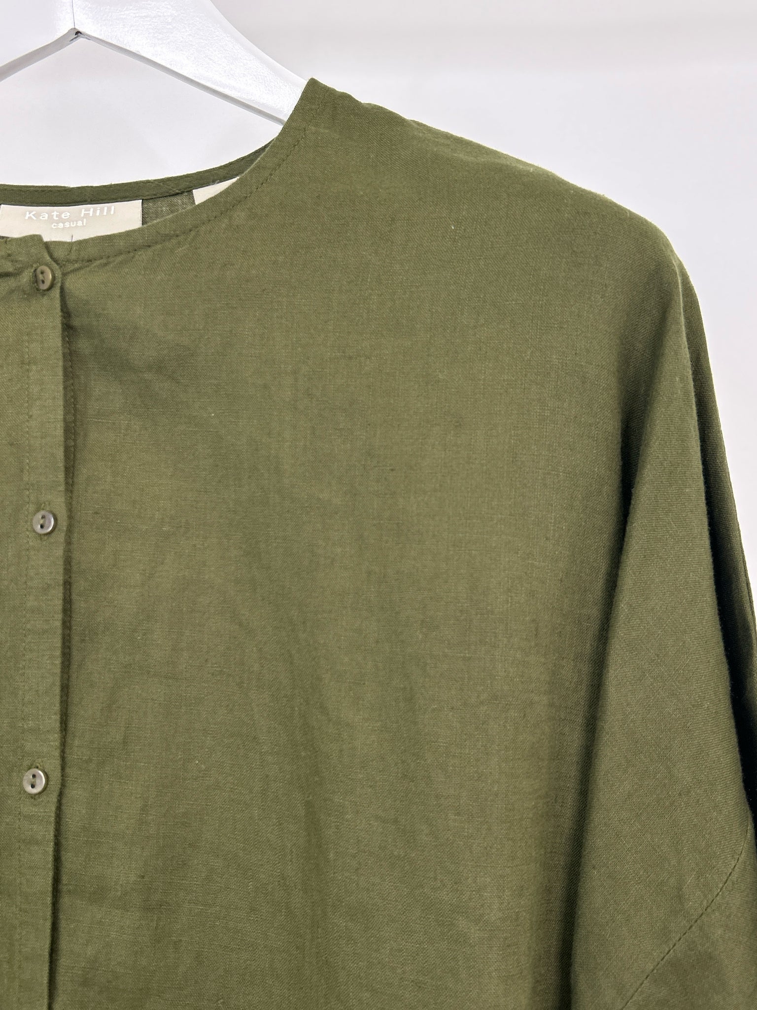 KATE HILL Size M Green Women Shirt