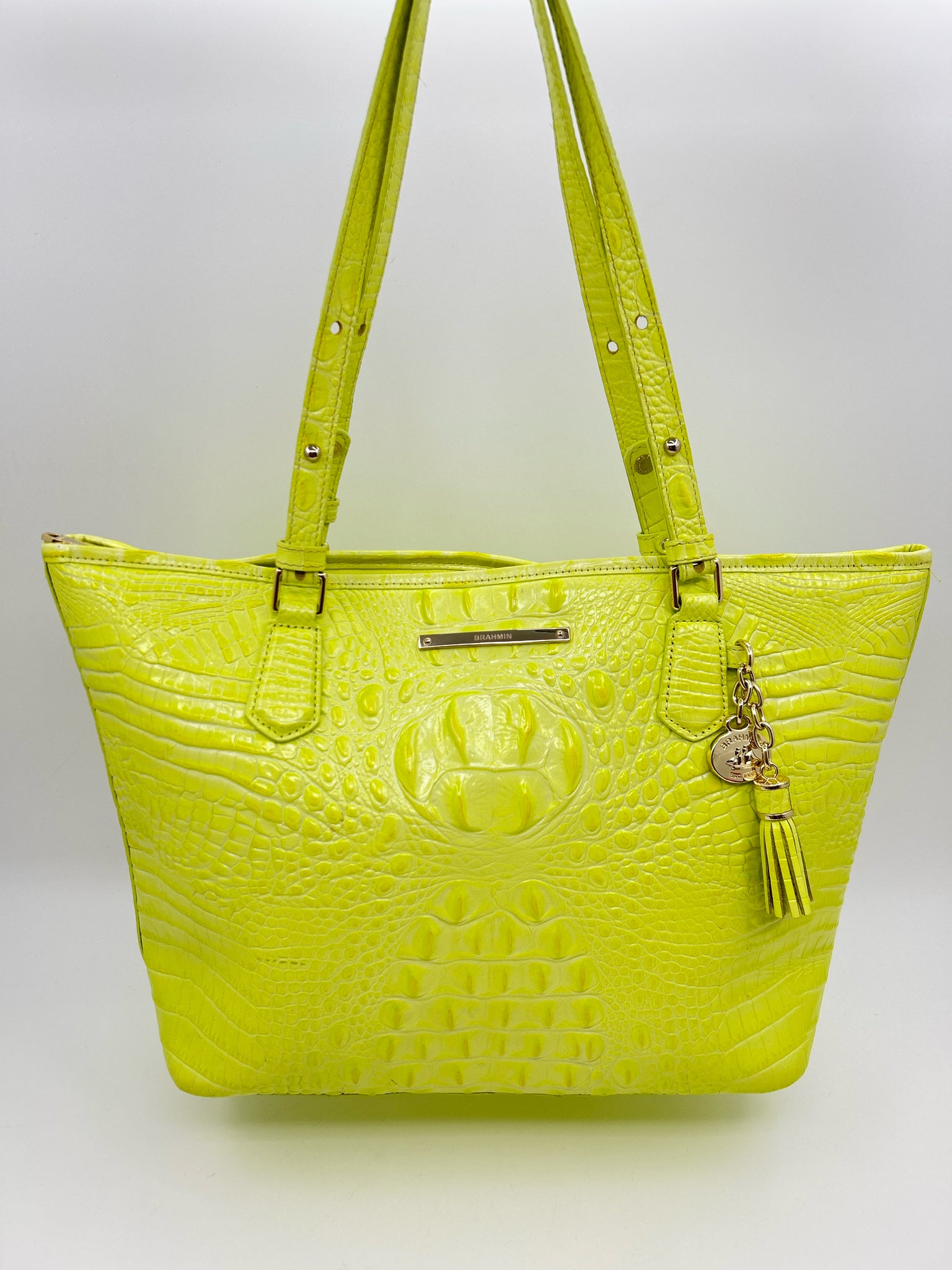 BRAHMIN Yellow Women Tote