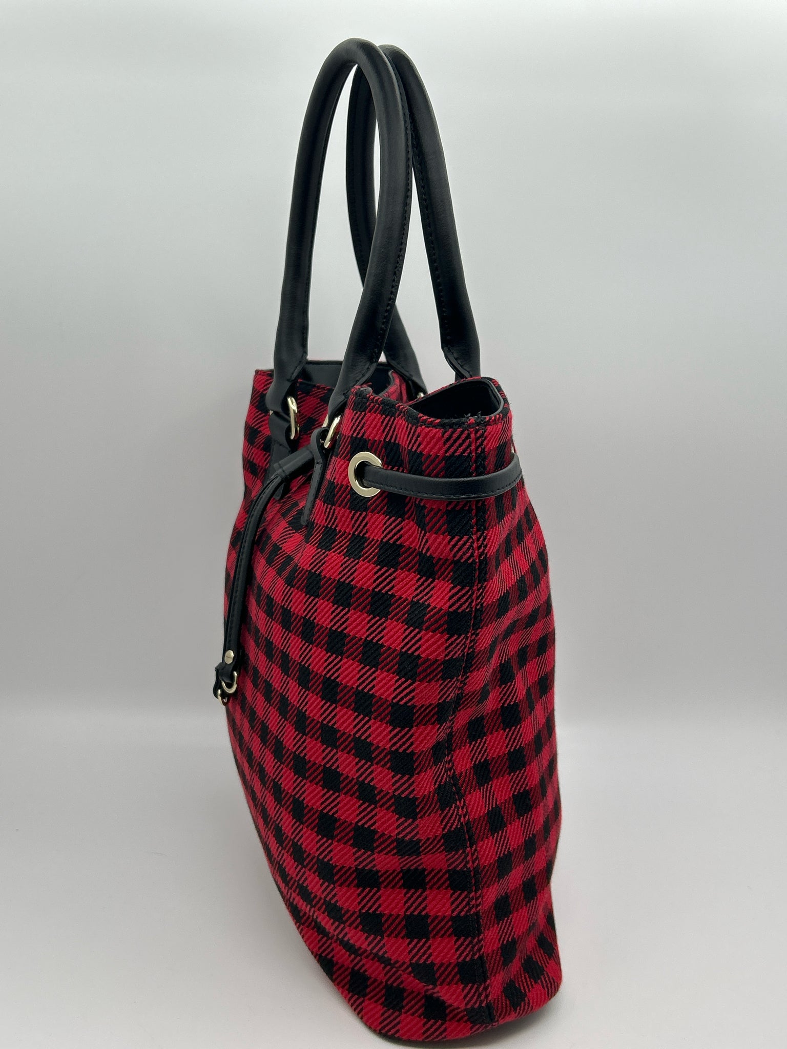TALBOTS Red and Black Women Tote