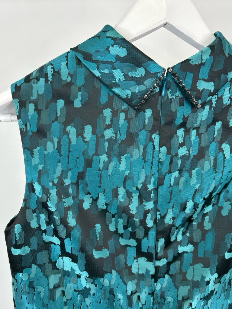CAROL PERETZ Size 6 Teal Dress