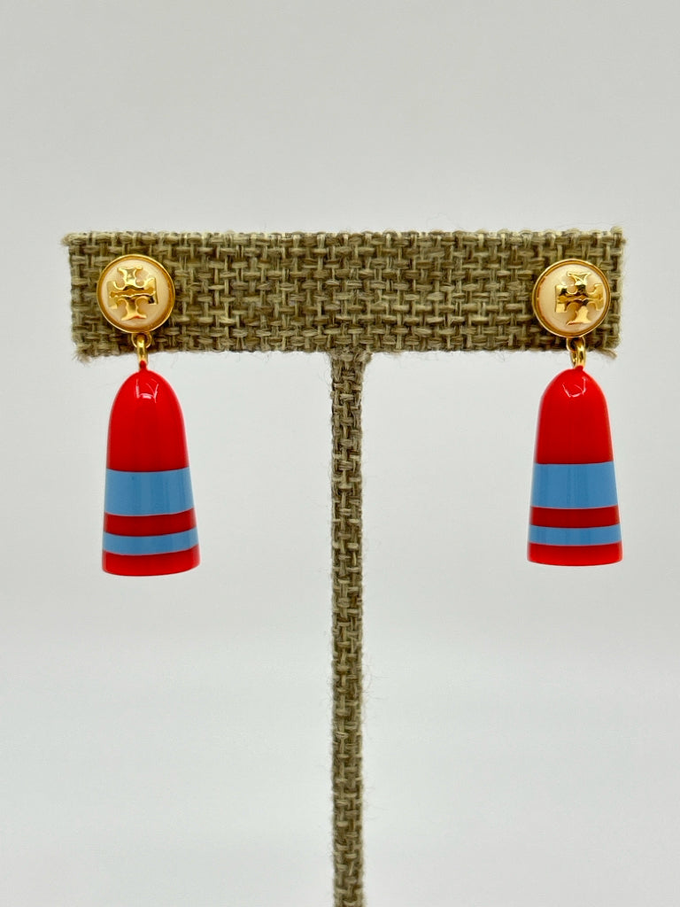 TORY BURCH Red and Blue Earrings