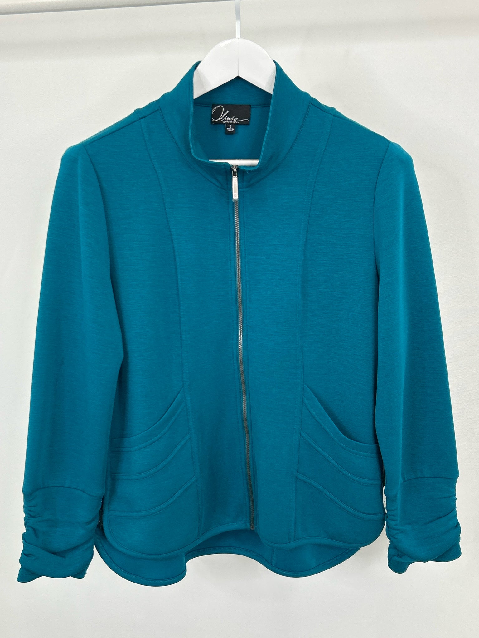 OLIVIA BY HABITAT CLOTHES Size S Teal Women Jacket NWT