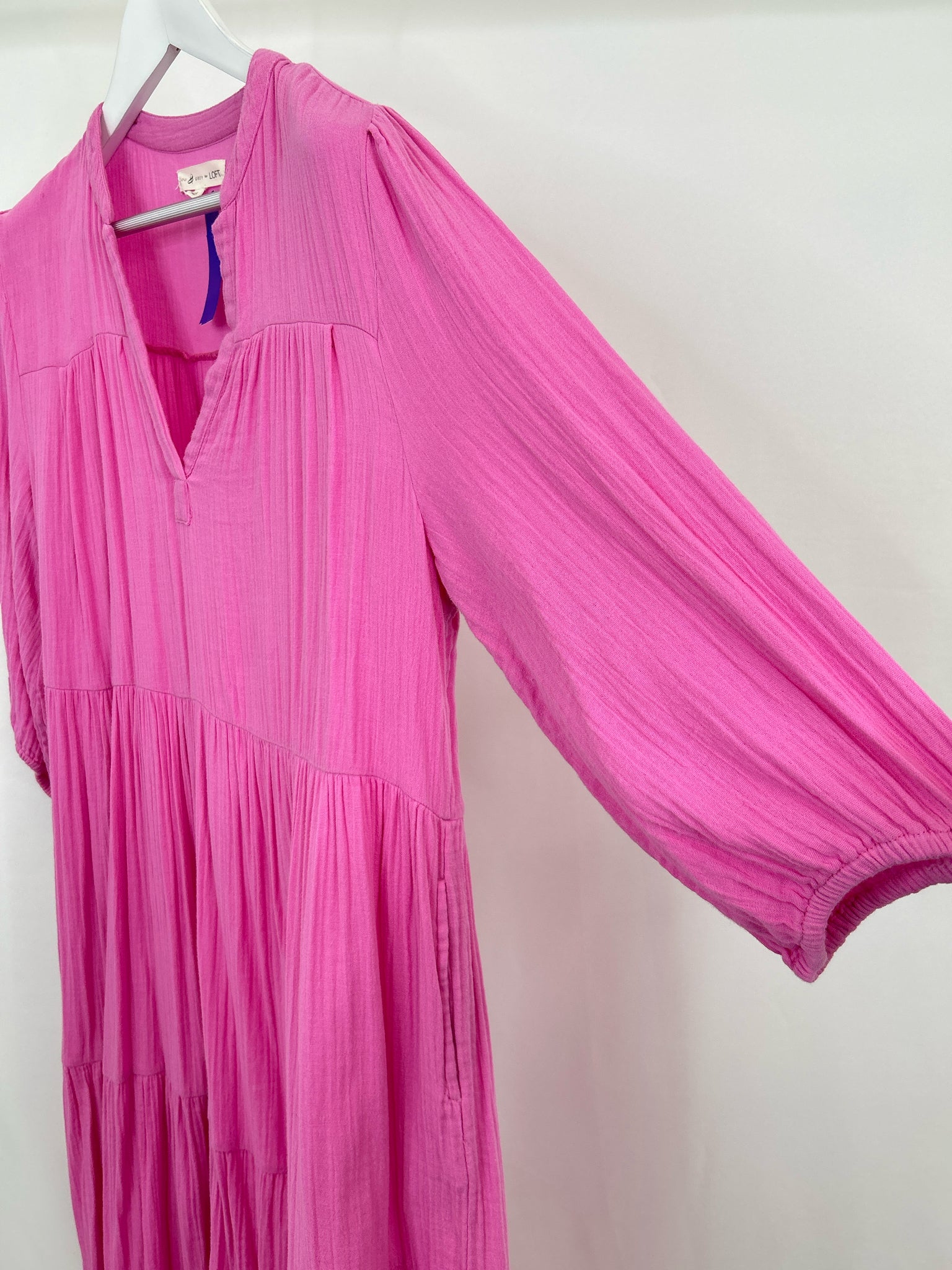 LOU & GREY Size L Pink Women Dress