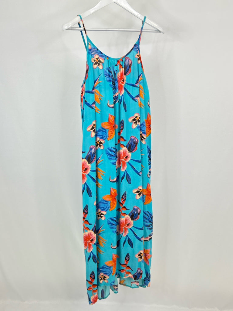XIX Nineteen Palms Size S Blue Floral Women's Dress