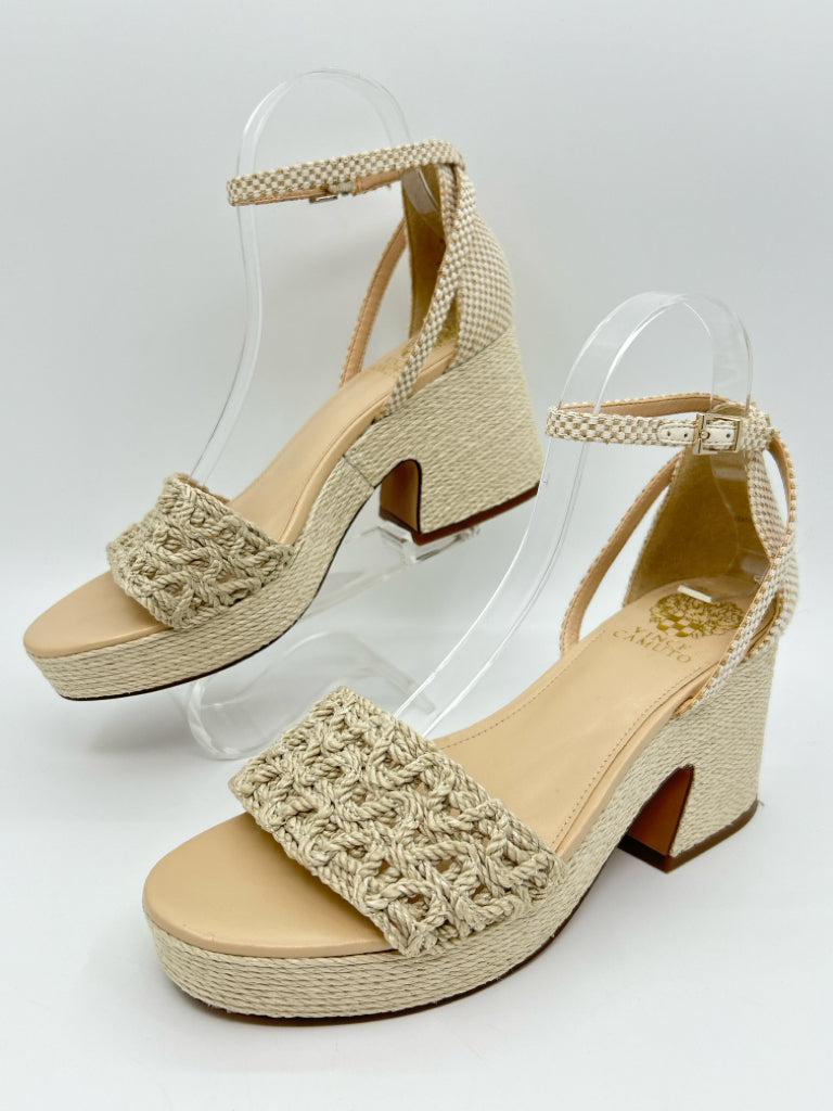 VINCE CAMUTO Size 8.5M Natural Women's Sandal