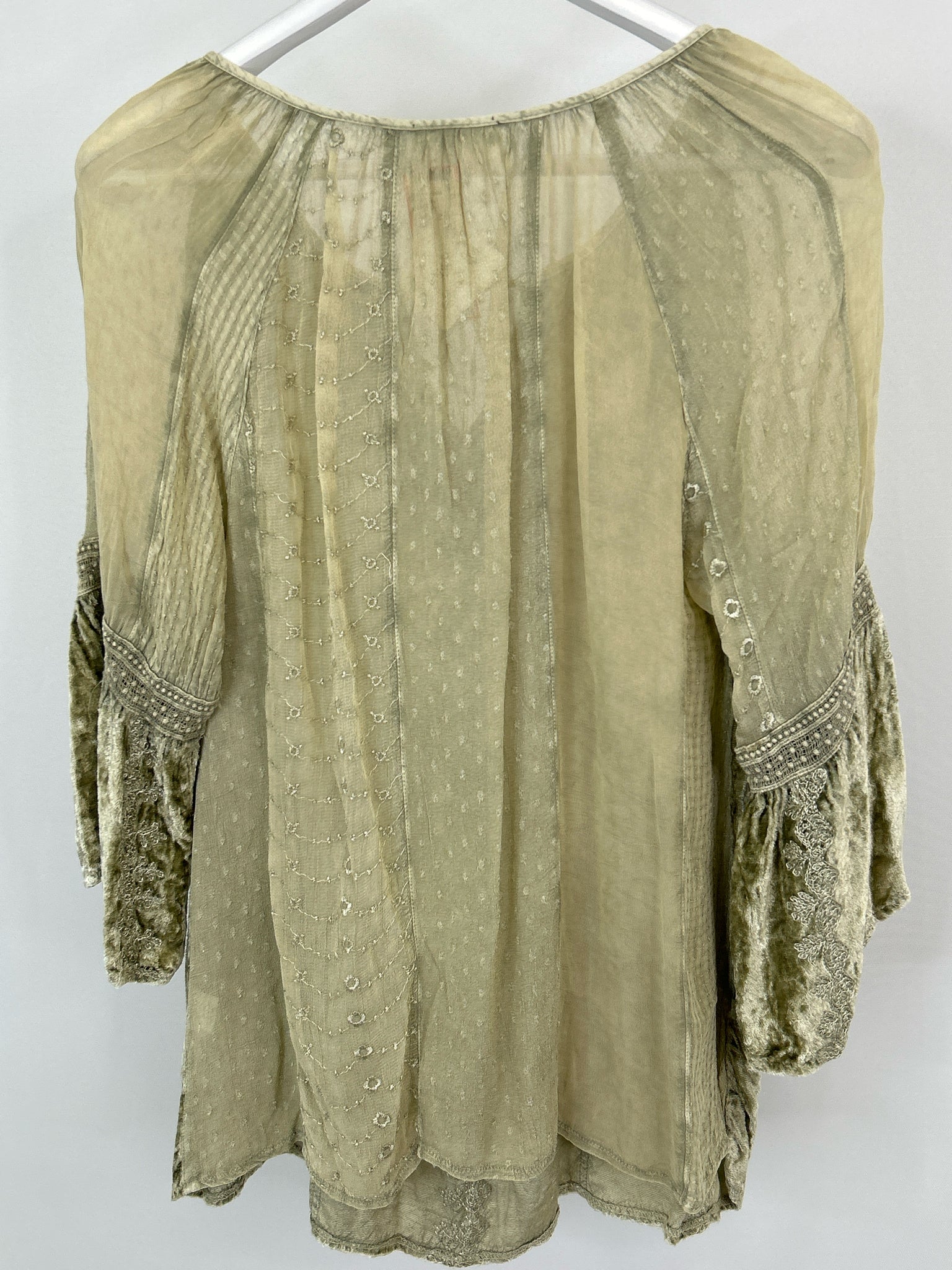 HAY PARKER Size M Light Olive Women Tunic NWT