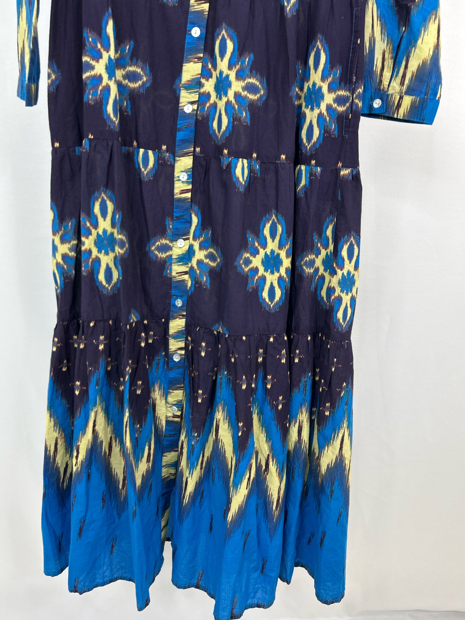 BE BOHO Size XS Navy Print Women Dress