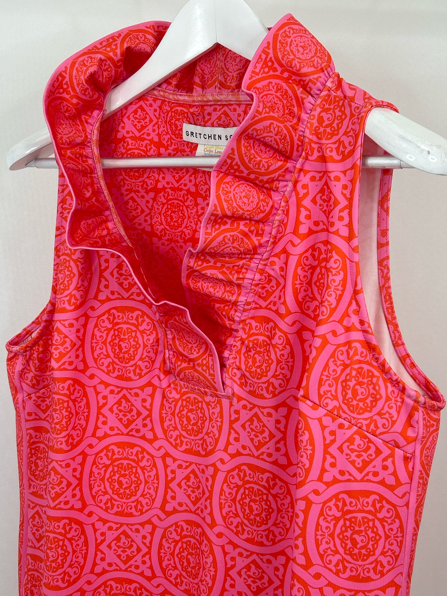 GRETCHEN SCOTT Size XL Orange Print Women Dress