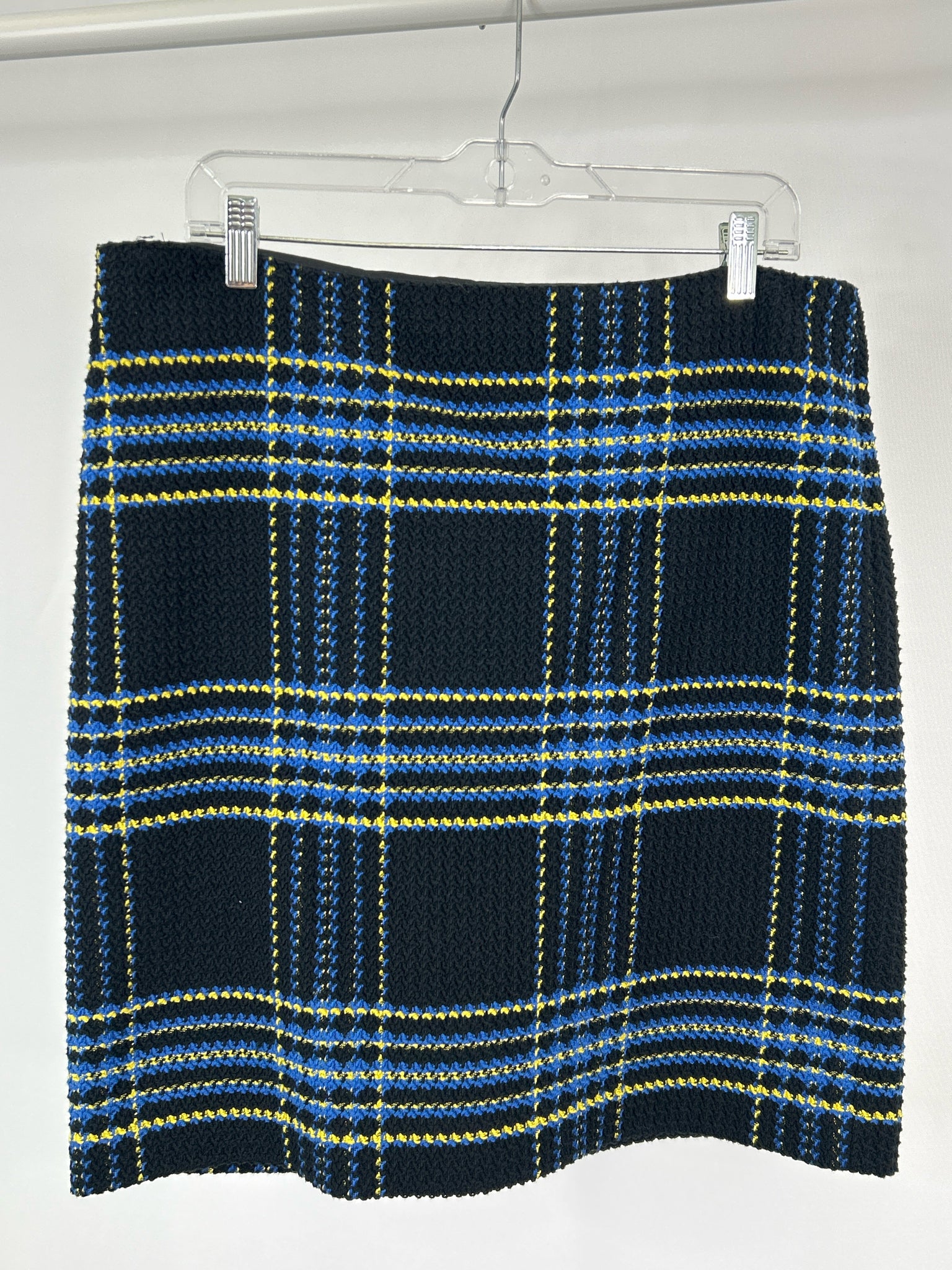 J. McLaughlin Size 12 Black Print Women Skirt