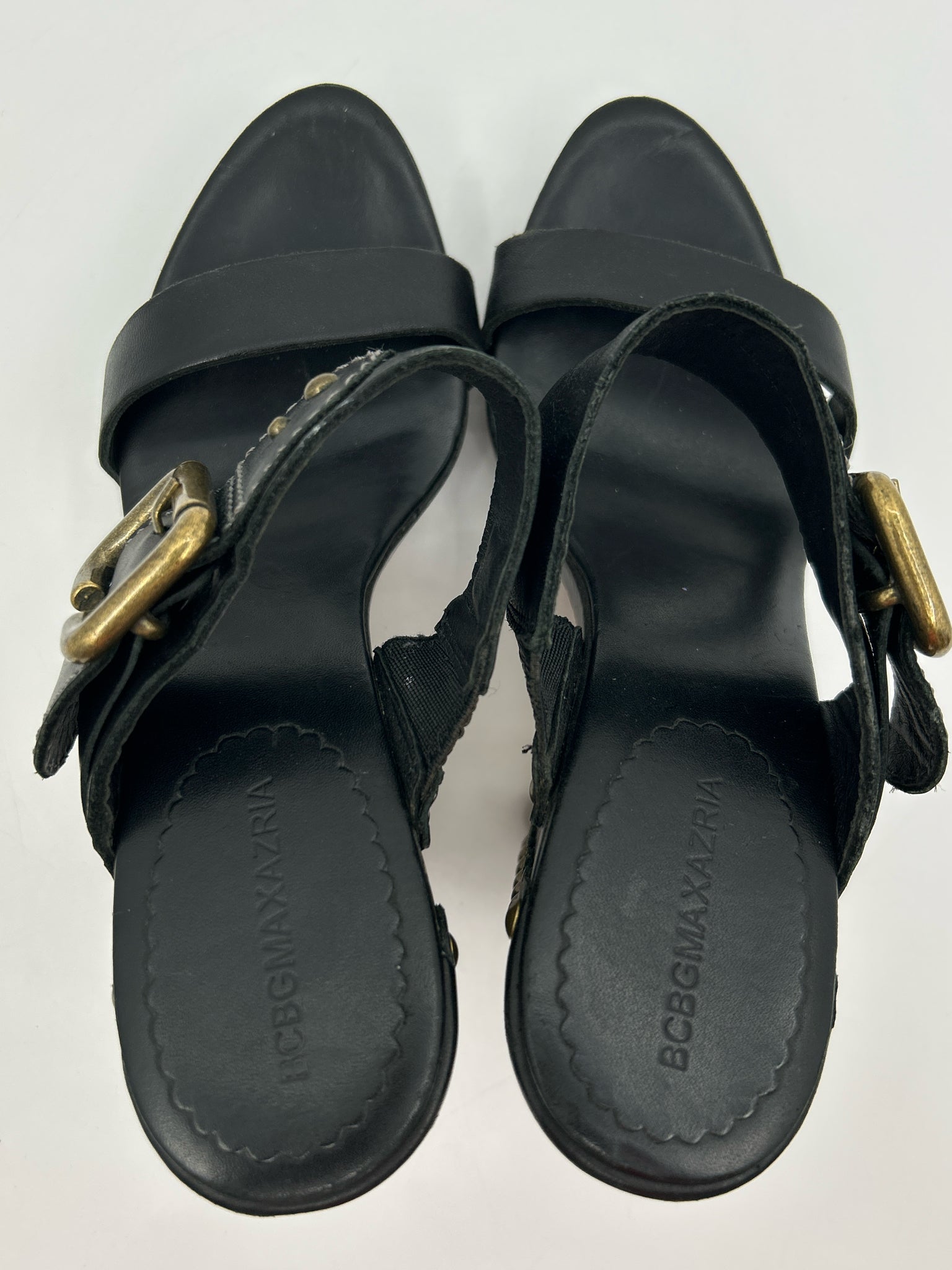 BCBGMAXAZRIA Size 6 Black Women Sandal