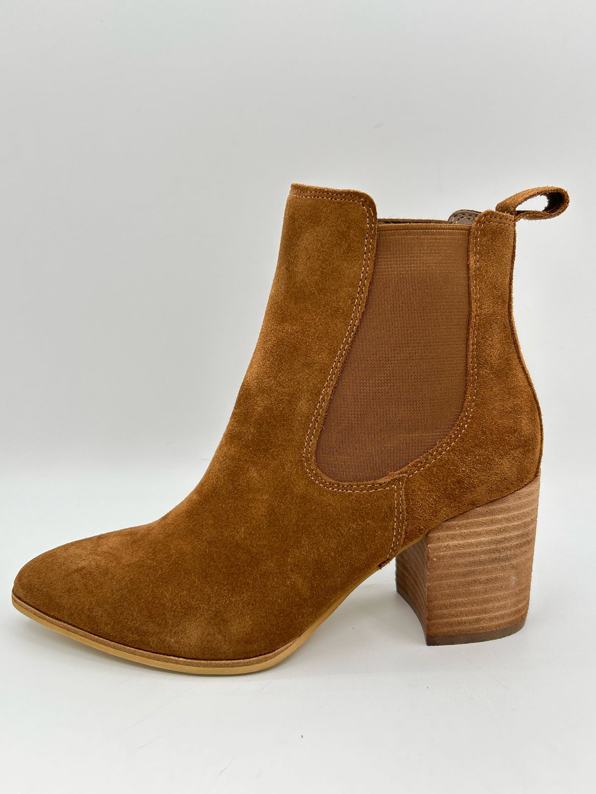 STEVE MADDEN Size 6.5M COGNAC Women Booties