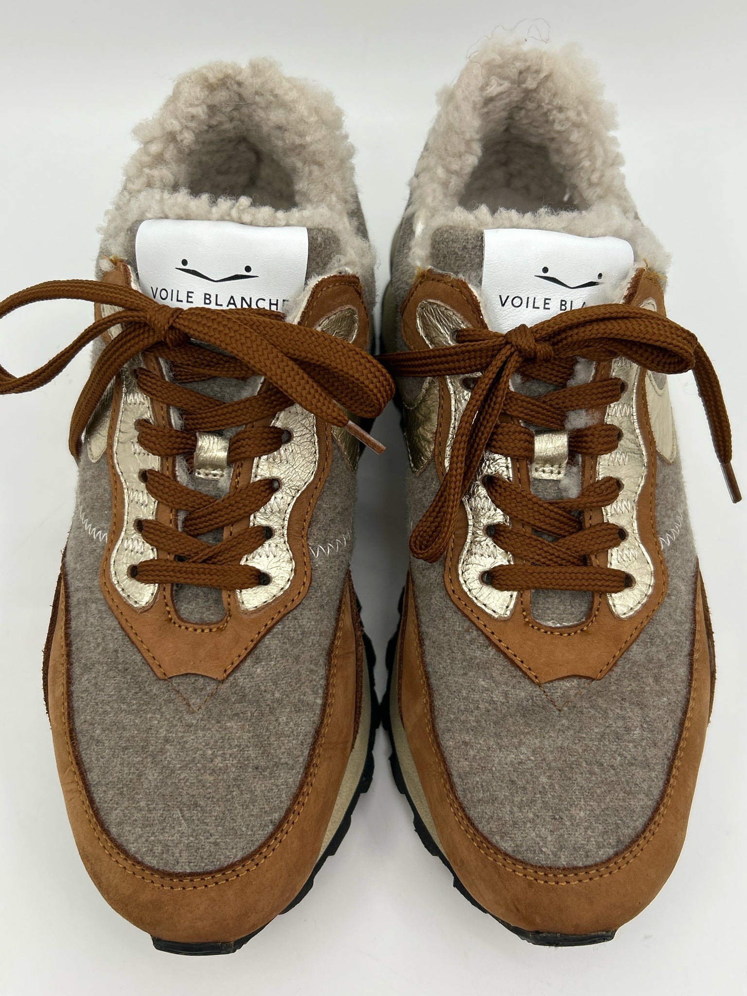 VIOLE BLANCHE Size 39/9 Brown Women Sneakers