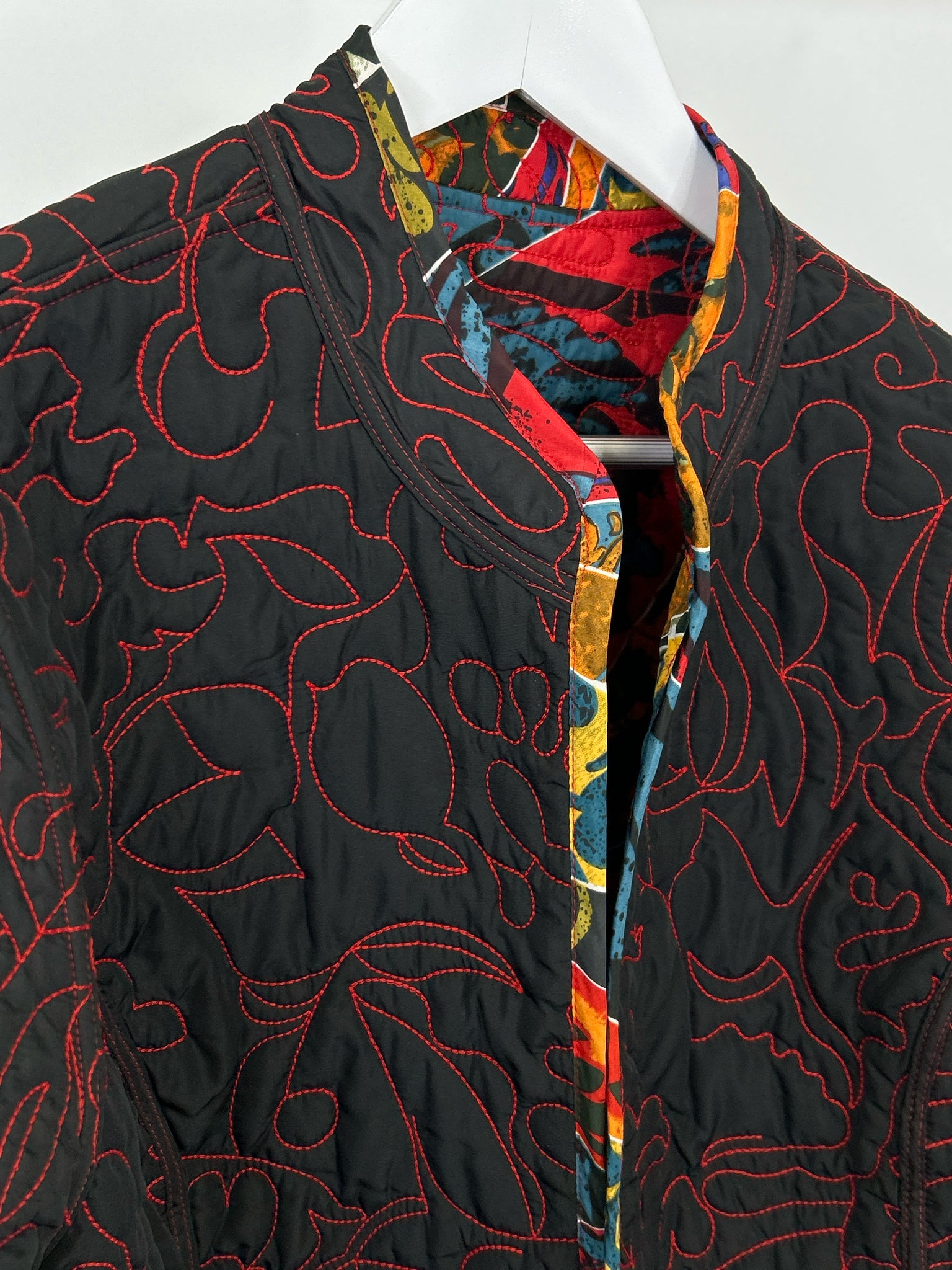 CHICO'S Size 20/22 Multi-Color Reversible Women Jacket