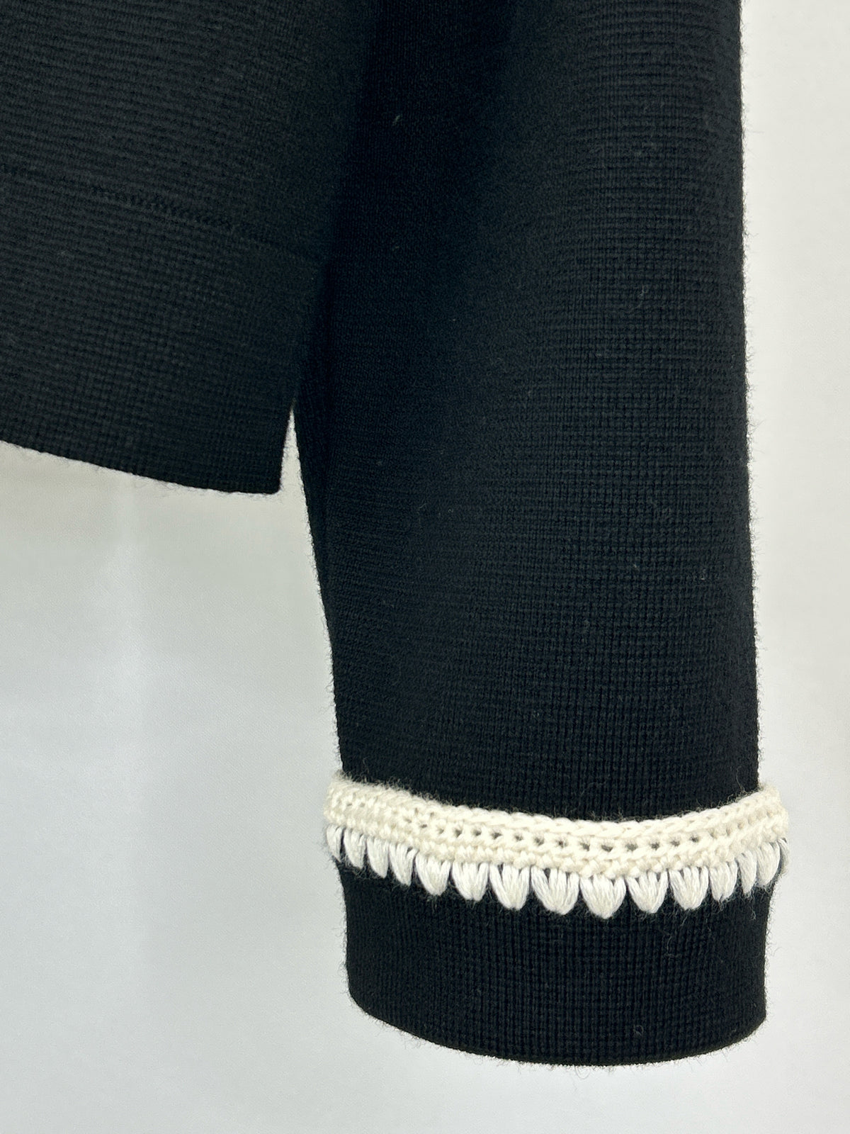 La Maille Sezane Size S black and cream Women Cardigan