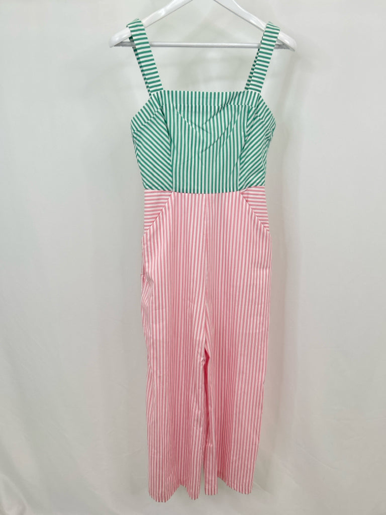 BCBGeneration Women Size 4 Pink and Green Jumpsuit NWT