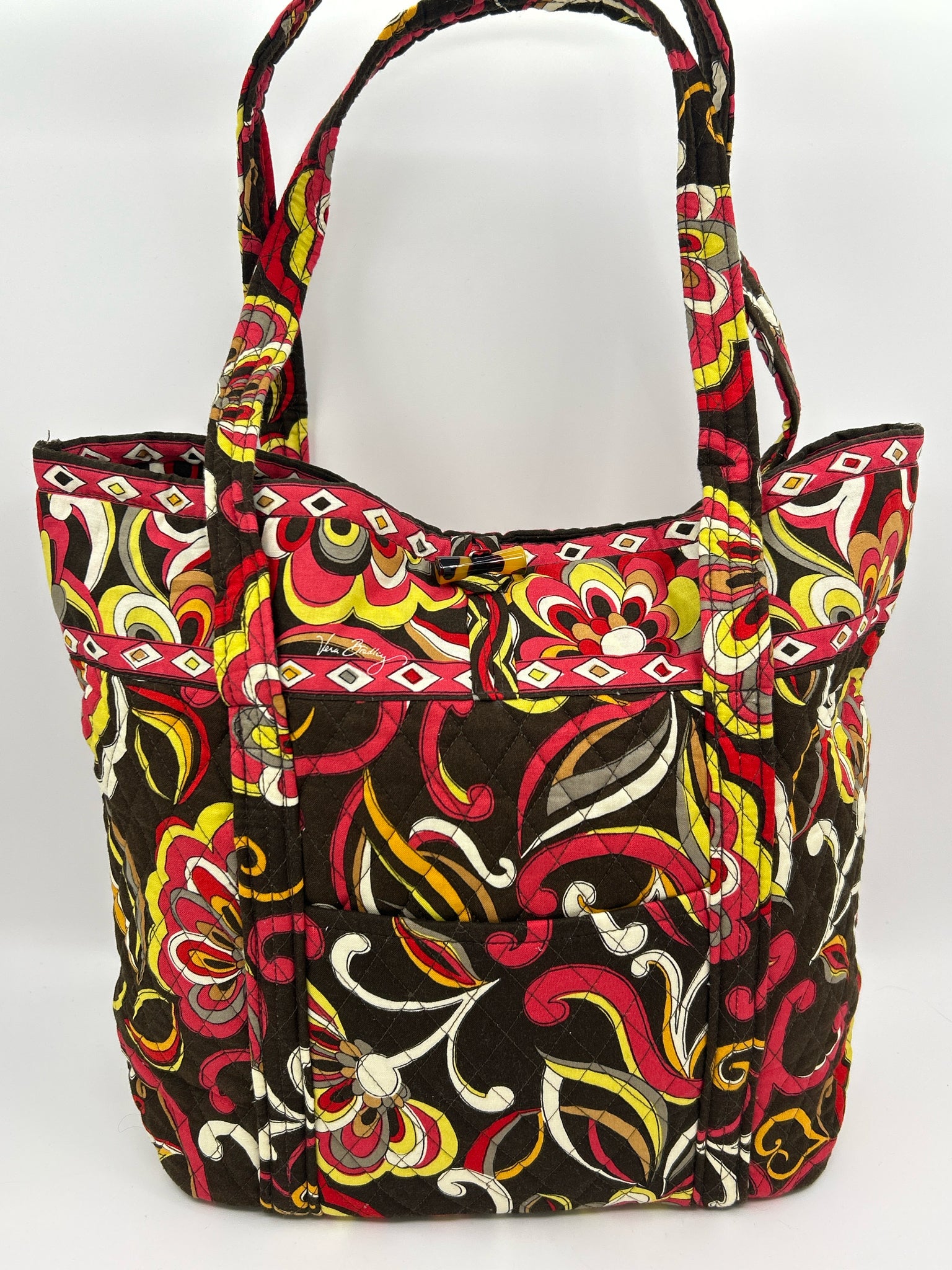 VERA BRADLEY BROWN AND PINK Women Tote