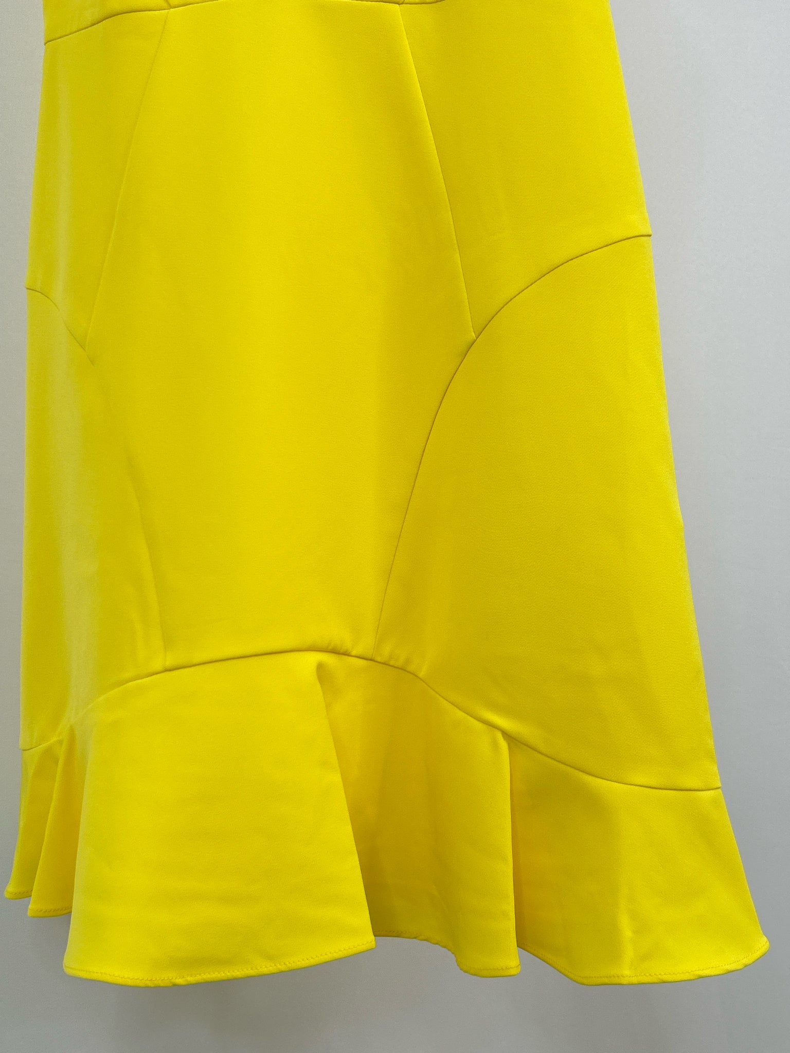 AIDAN MATTOX Size 4 Yellow Women Dress