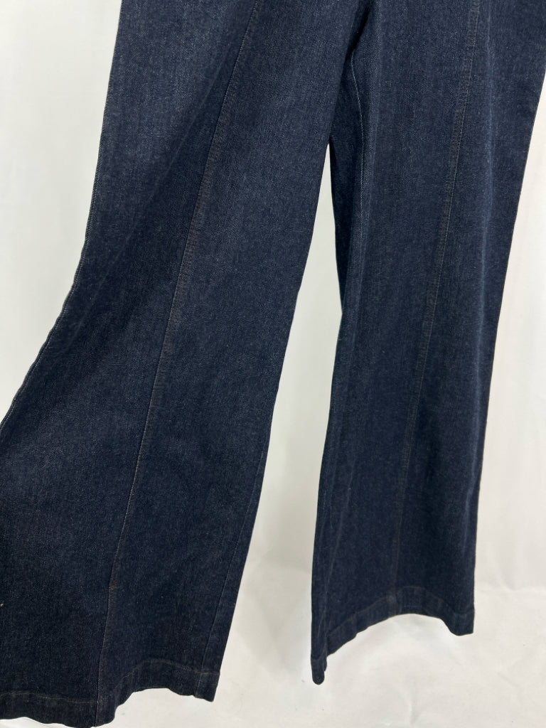 INC Women Size M Blue Denim Jumpsuit NWT