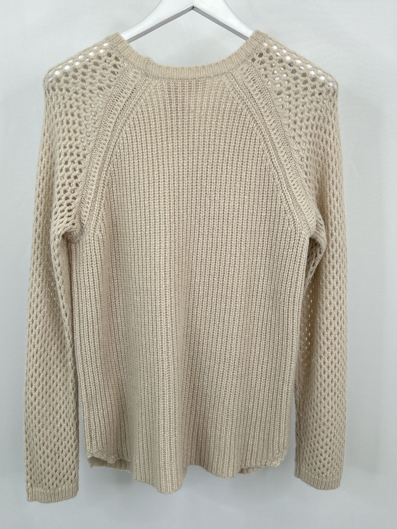 REBECCA TAYLOR Size L Light Beige Women Sweater