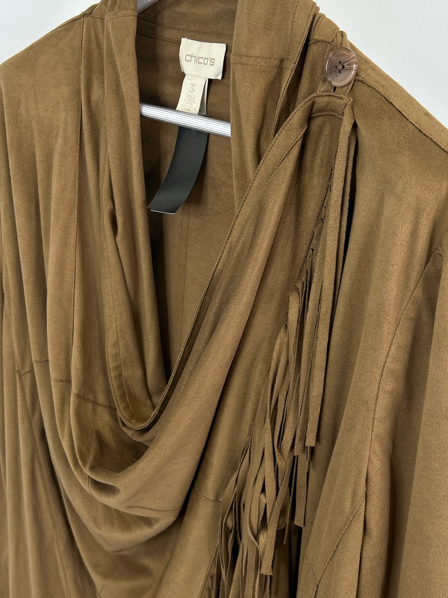 CHICO'S Size 16 Brown Women Jacket