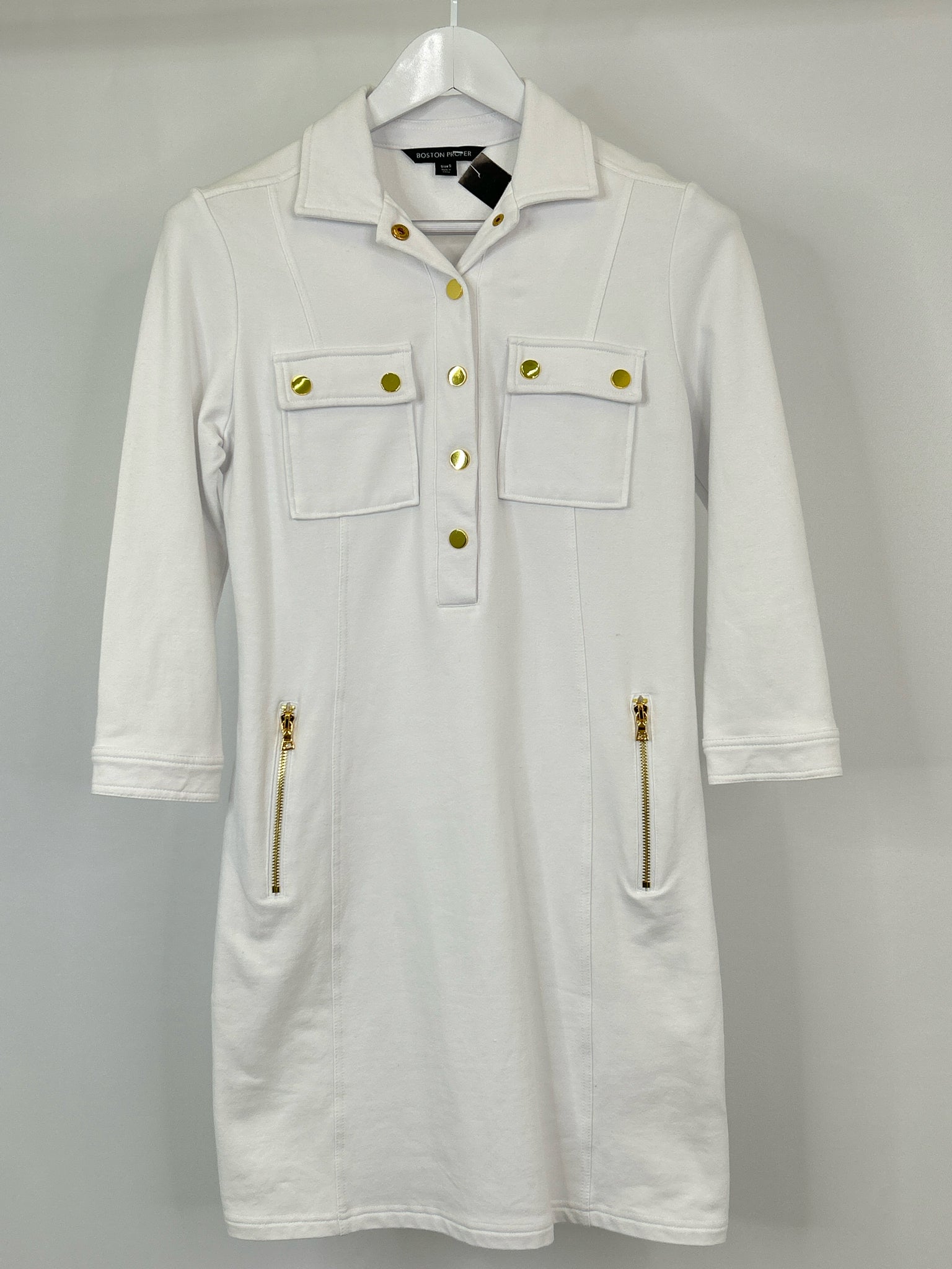 BOSTON PROPER Size S White Women Dress